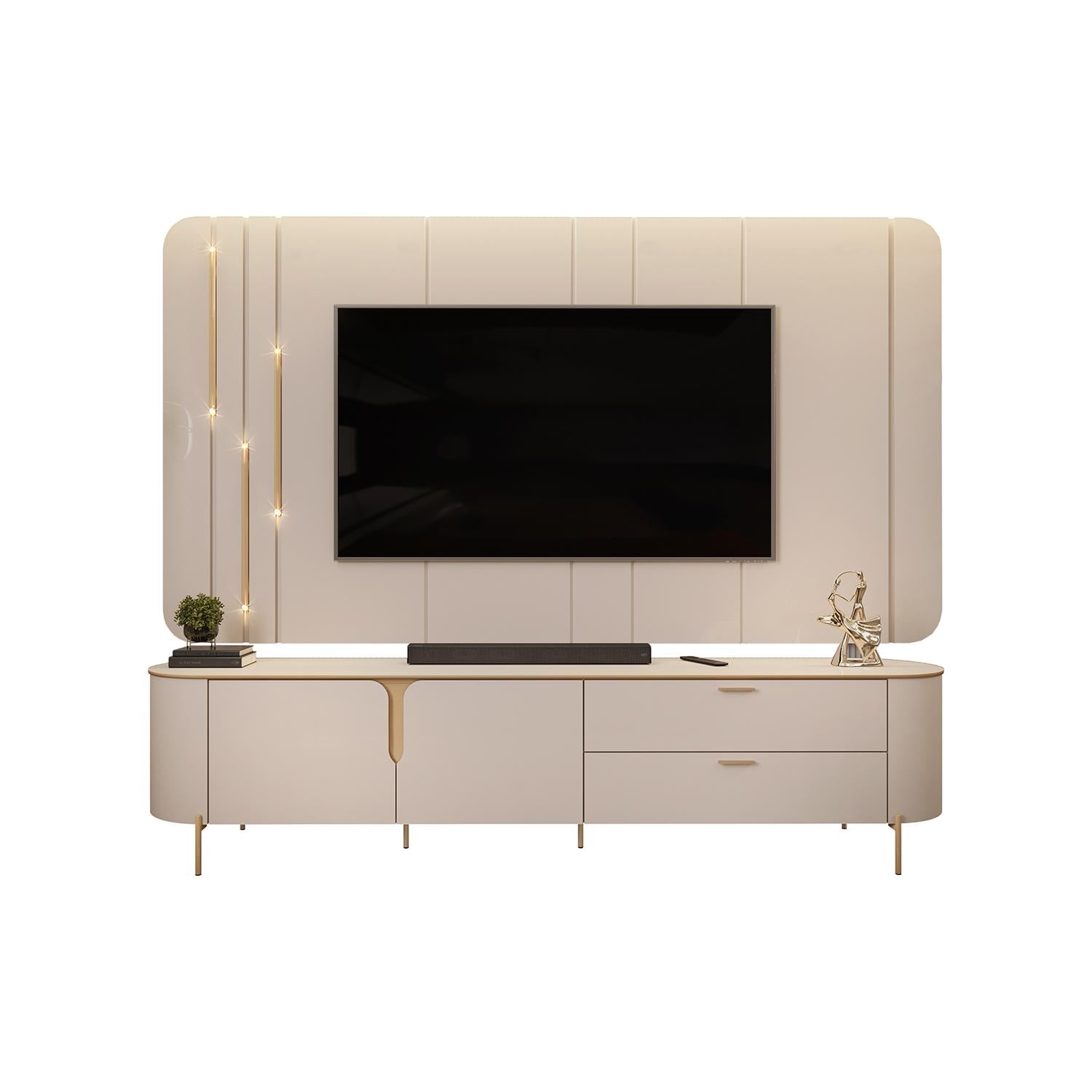 Centro De Entretenimiento Flora 241X189X47 Off White