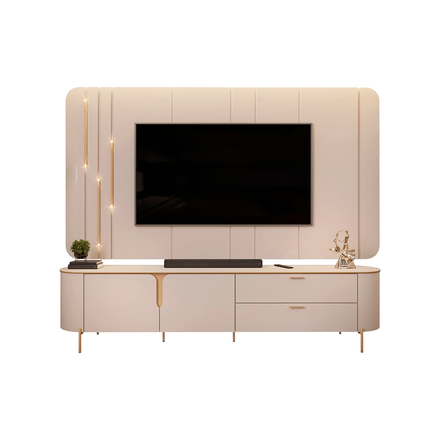 Centro De Entretenimiento Flora 241X189X47 Off White