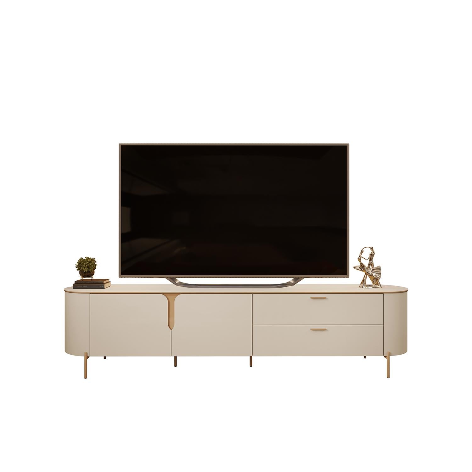 Mesa De Tv Flora 241X57X47 Off White