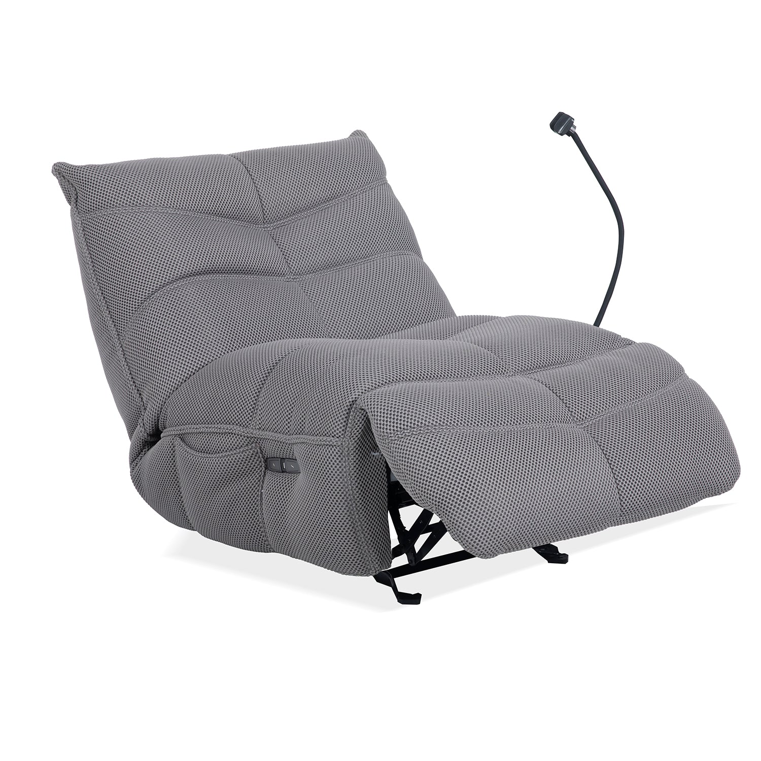 Sillón Reclinable Aston Gris Electrica