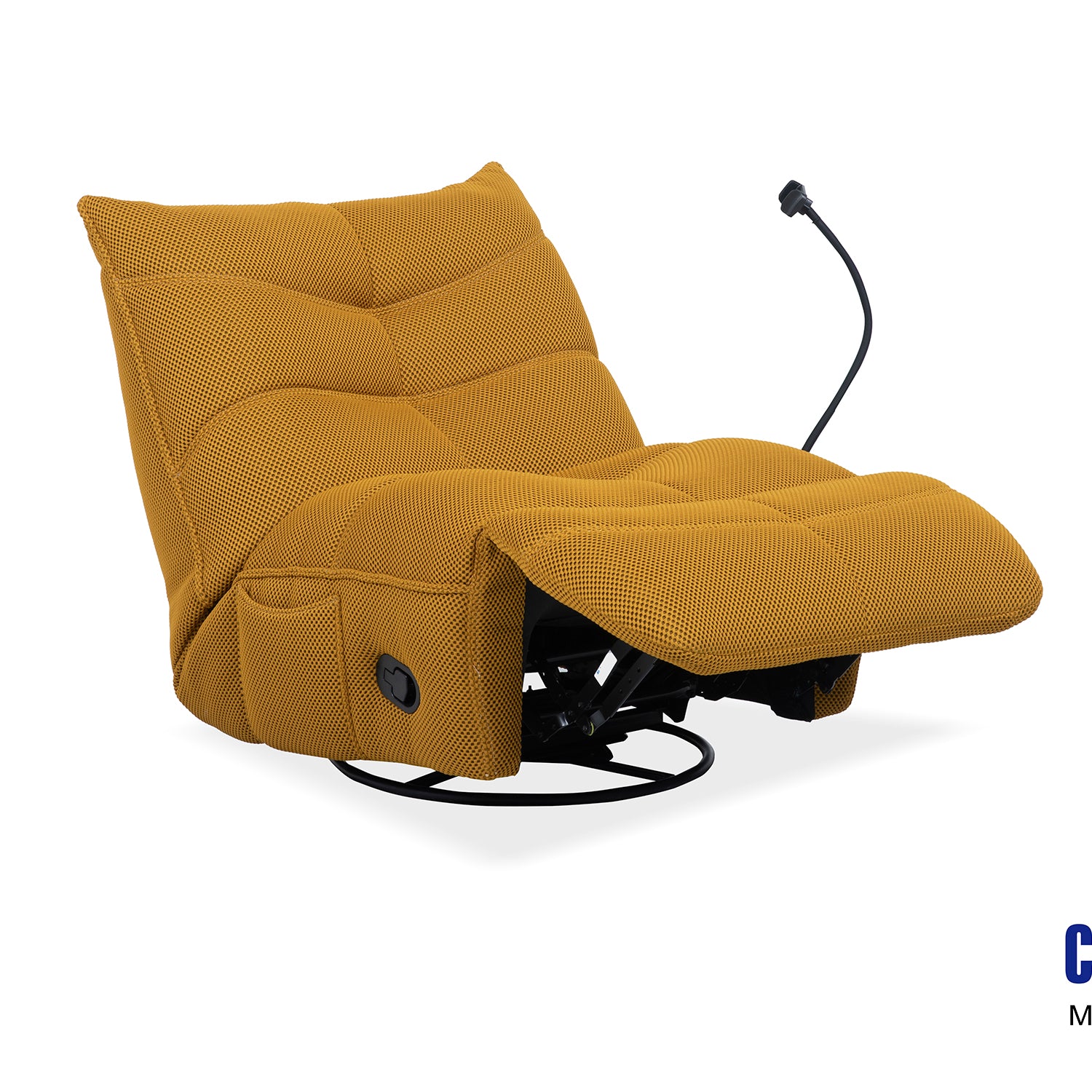 Sillón Reclinable Aston Mostaza Manual