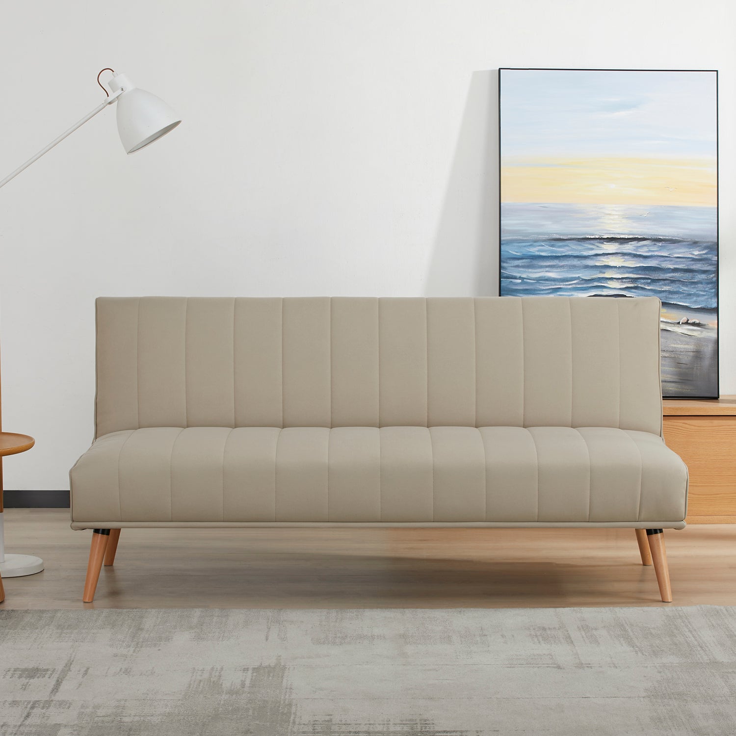 Sofá Cama Denzel Velvet Beige