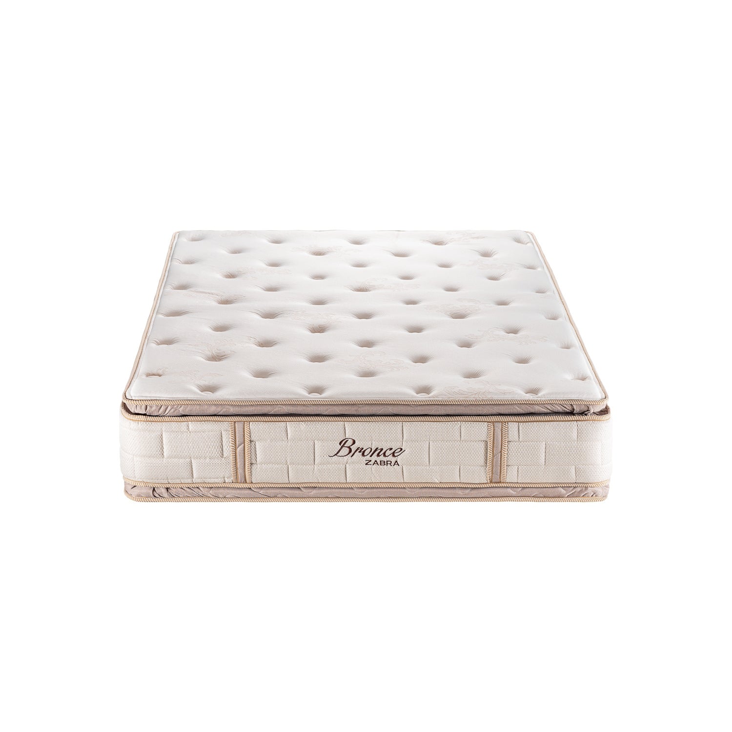 Combo Colchón Queen Bronce Beige Doble Pillow Top (Garantia 20 años)