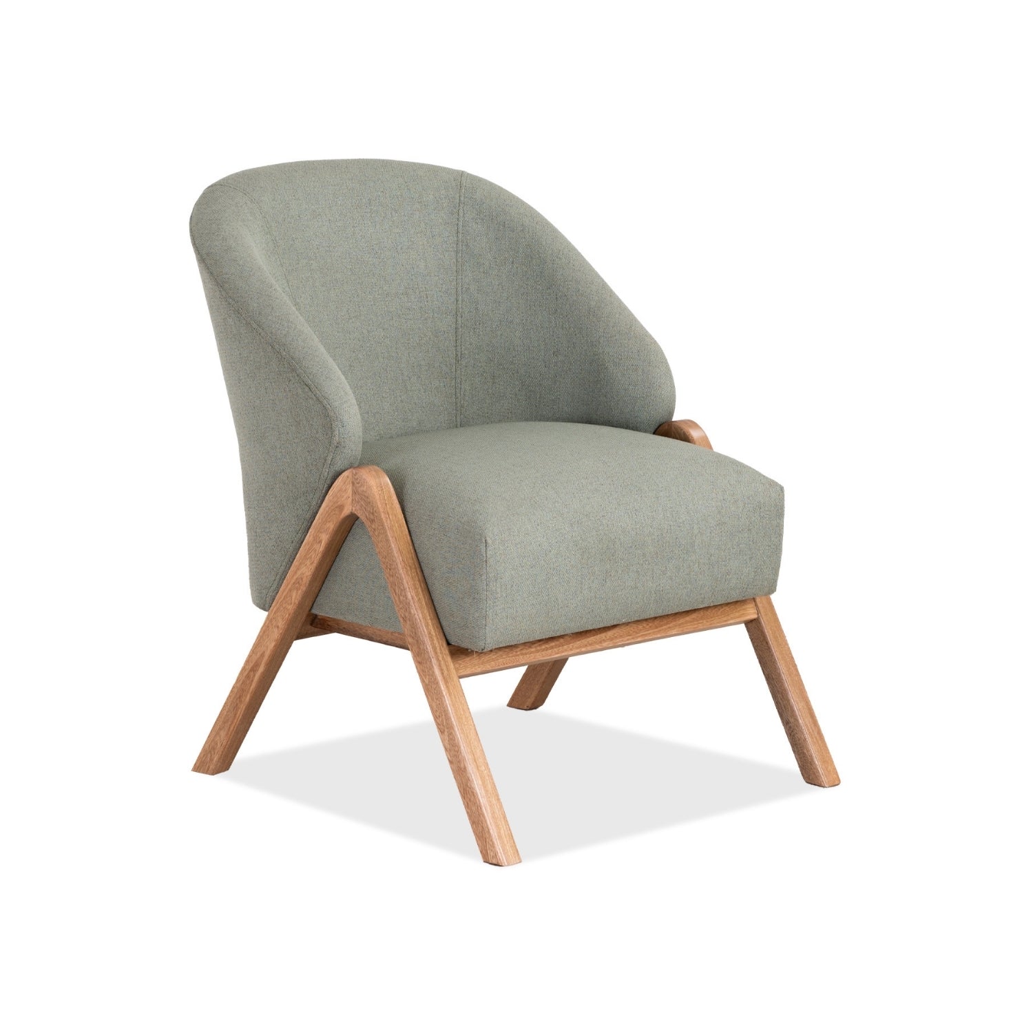 Poltrona Ryan Lino Verona Verde, Natural