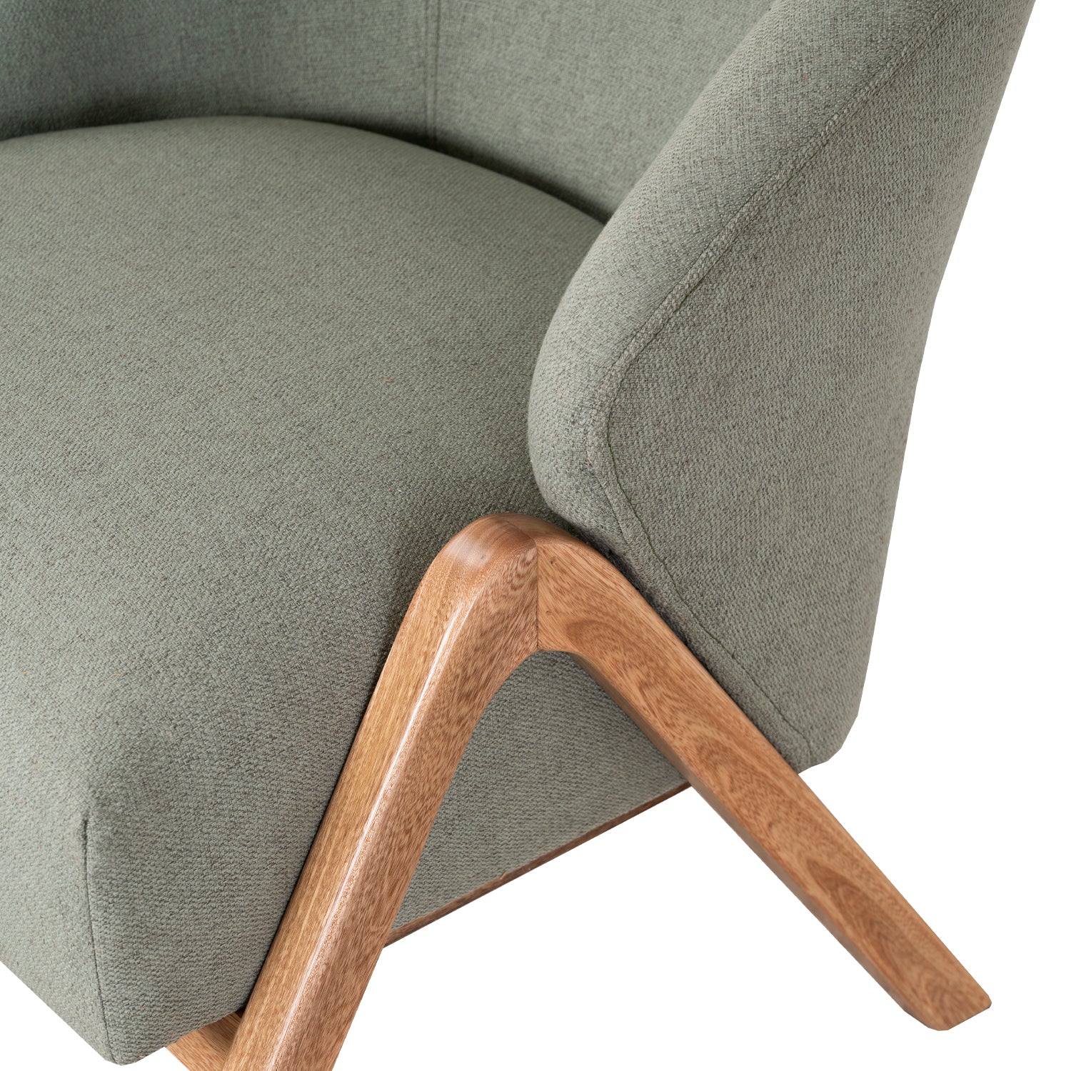 Poltrona Ryan Lino Verona Verde, Natural