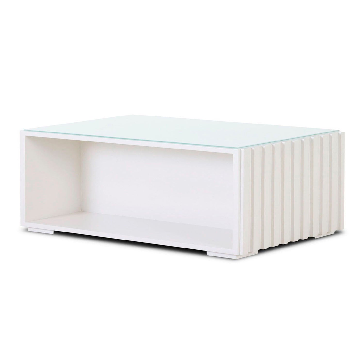 Mesa Centro Boston Blanco Perla Premium Poliuretano