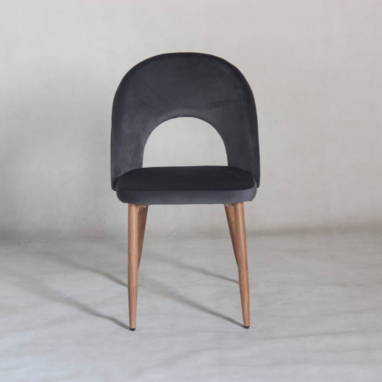 Comedor 4 Puestos Adelle Velvet Plomo