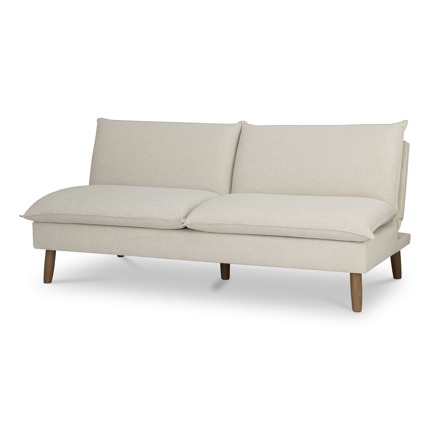 Sofá Cama Albi Velvet Cassini Crema, Natural