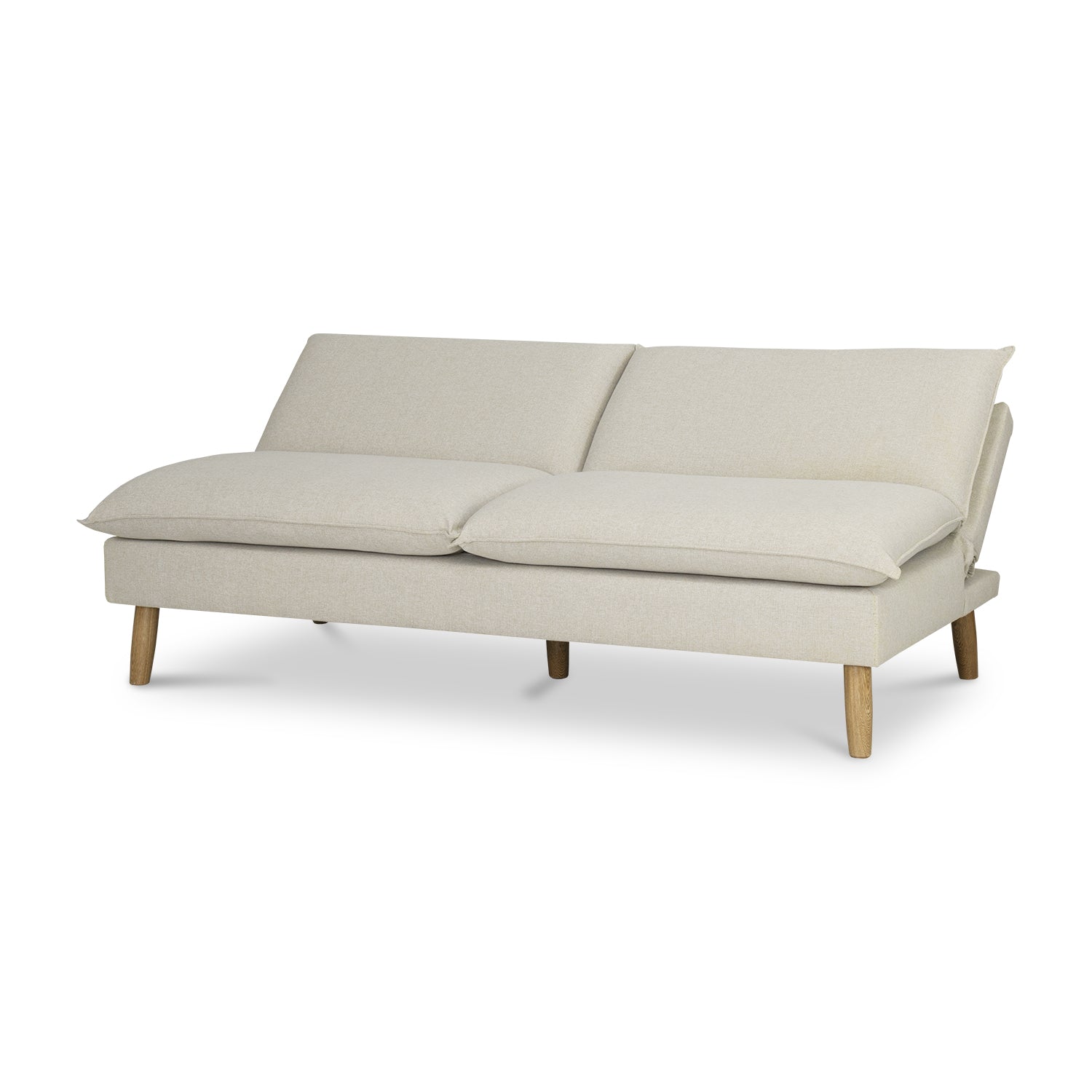 Sofá Cama Albi Velvet Cassini Crema, Natural