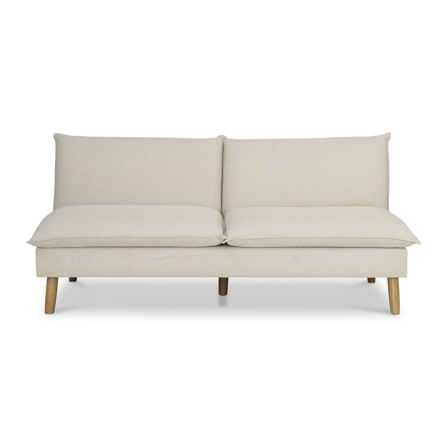 Sofá Cama Albi Velvet Cassini Crema, Natural