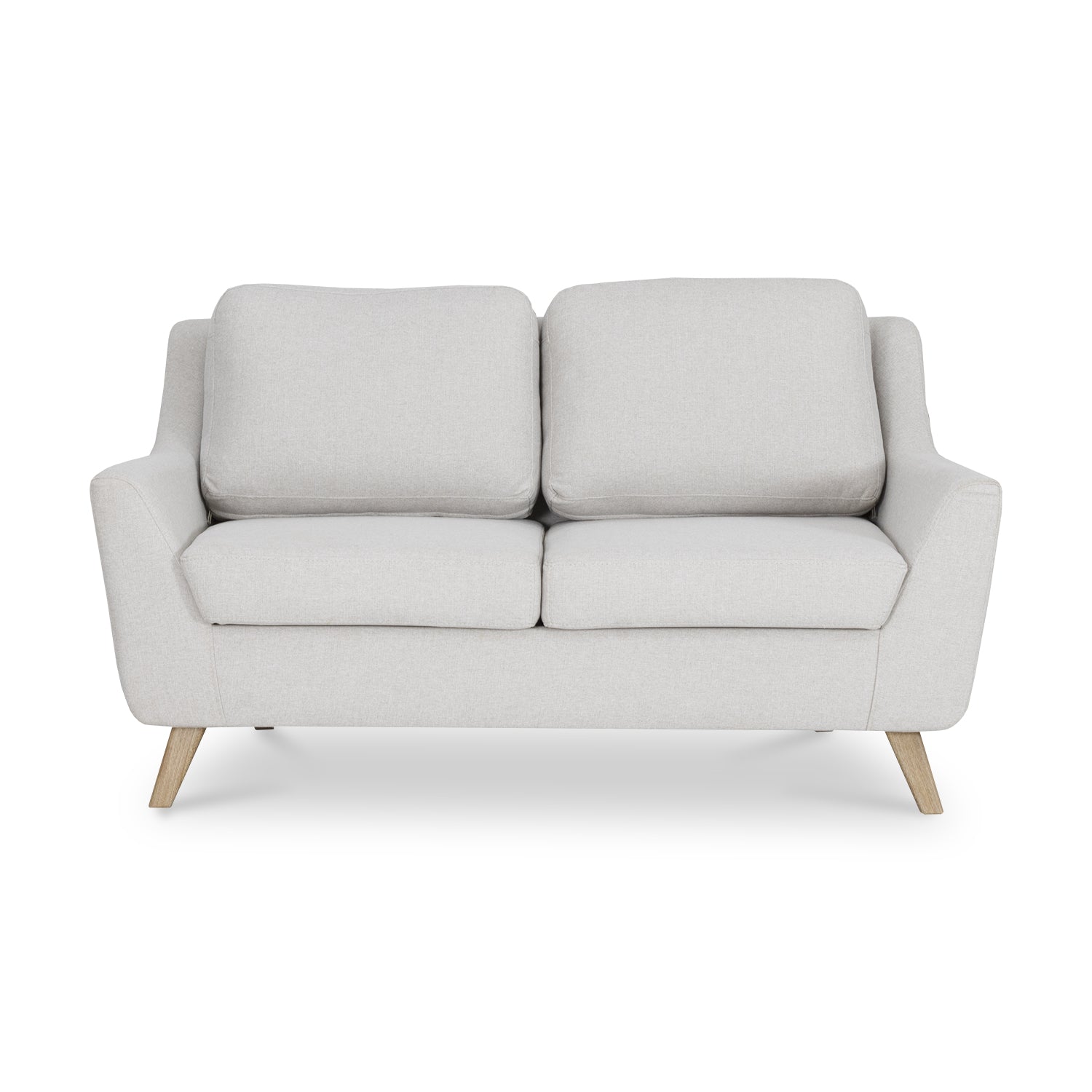 Sofá 2 Puestos Liam Lino Beige, Natural