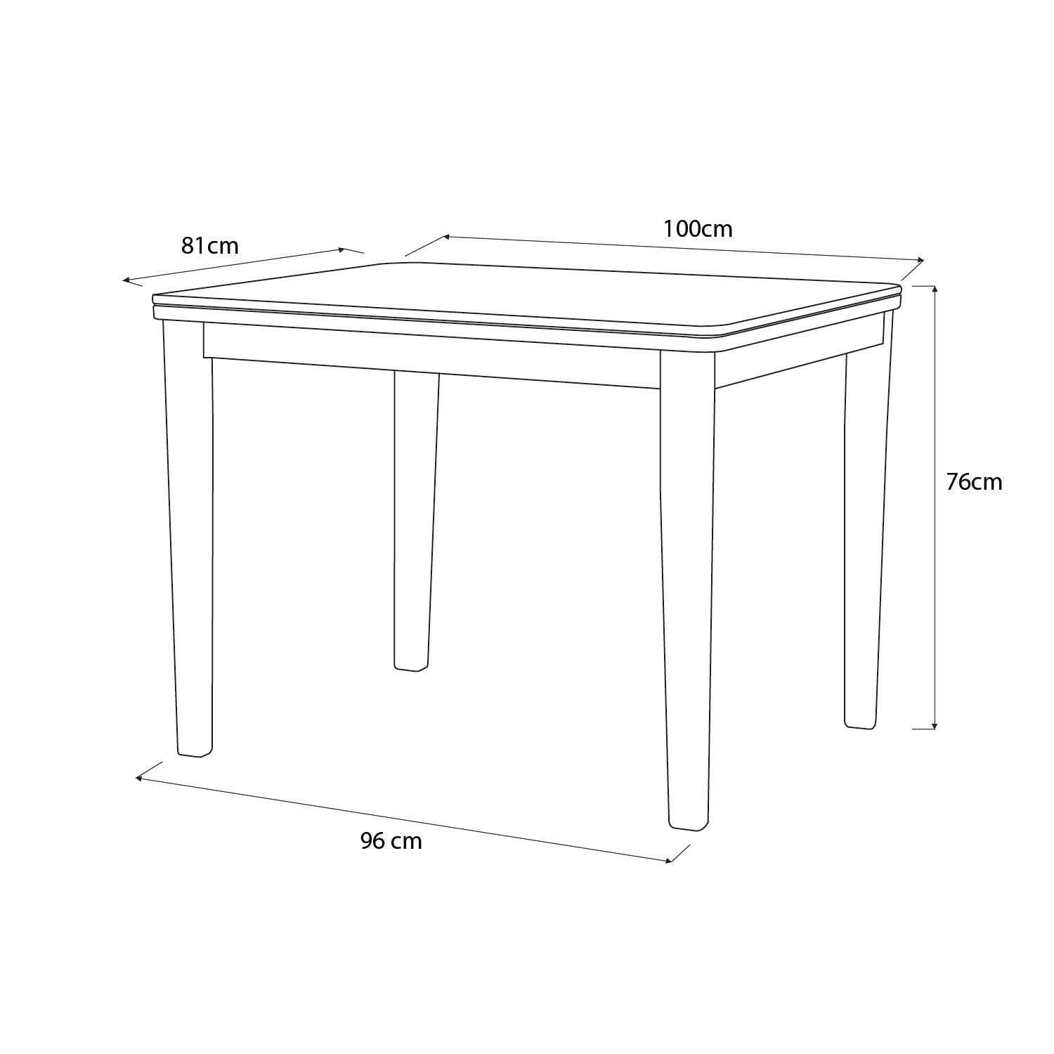 Comedor 4 Puestos Gael Lino Icono Plata, Natural
