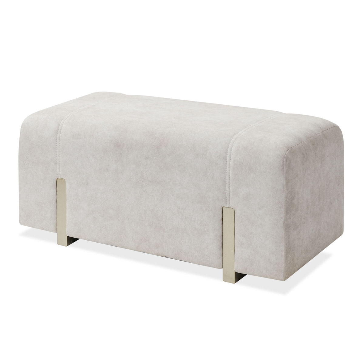 Puff Sevilla Velvet Zarem Ivory, Champaña