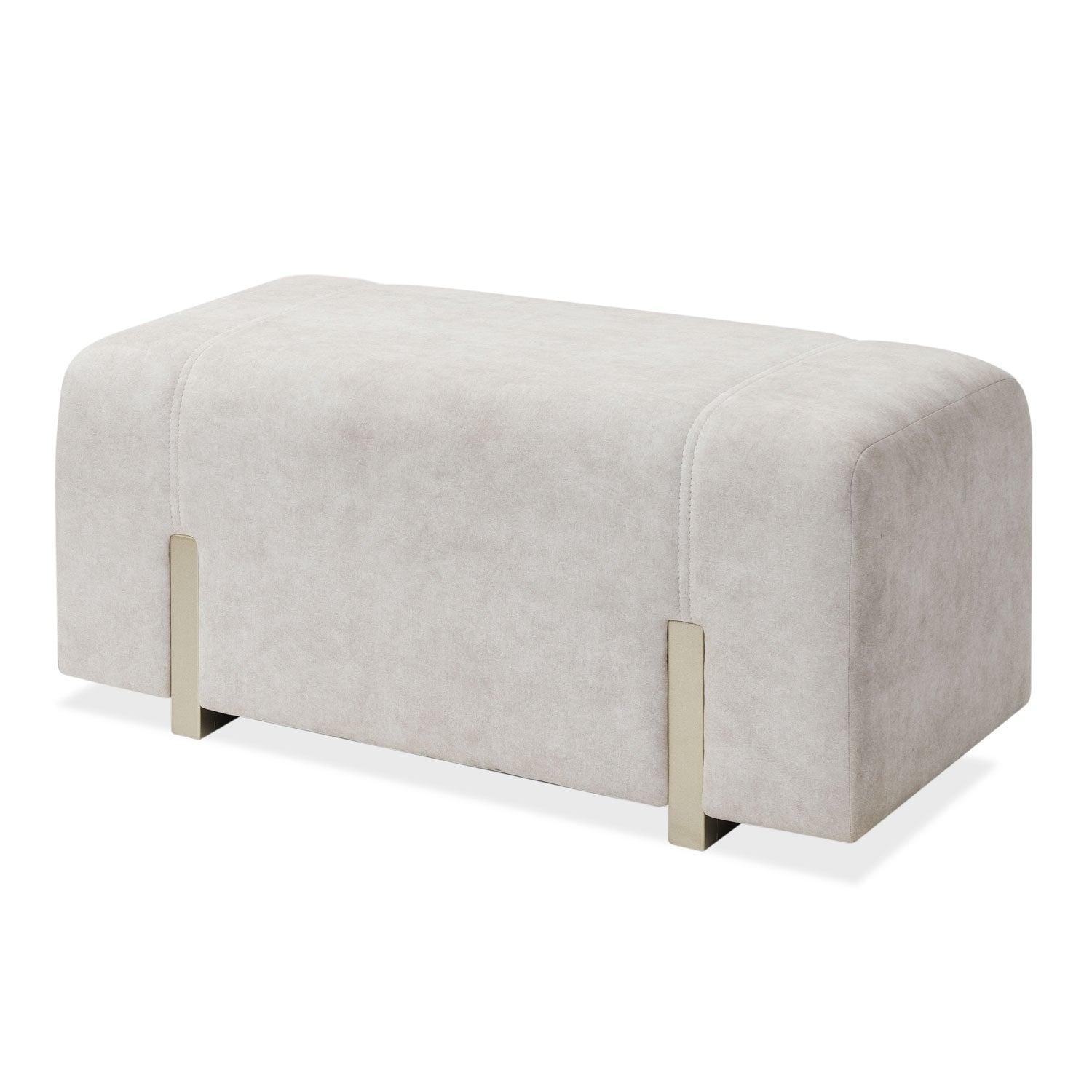 Puff Sevilla Velvet Zarem Ivory, Champaña