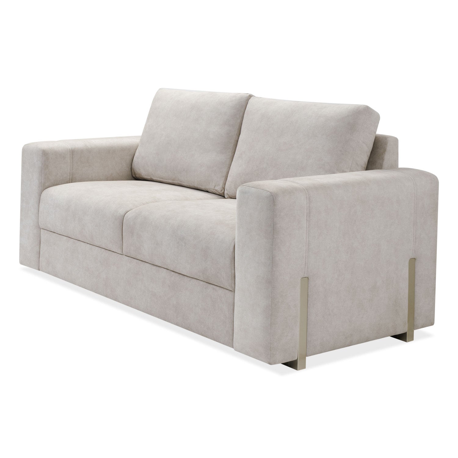 Sofá 2 Puestos Sevilla Velvet Zarem Ivory, Champaña