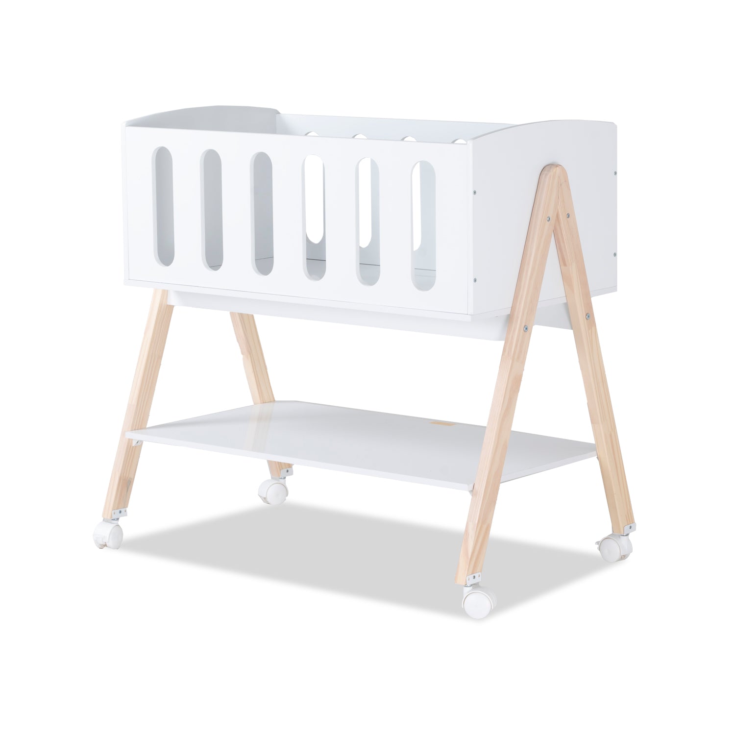 Juguetero Ziam 92X90X60 Blanco, Natural Funcional