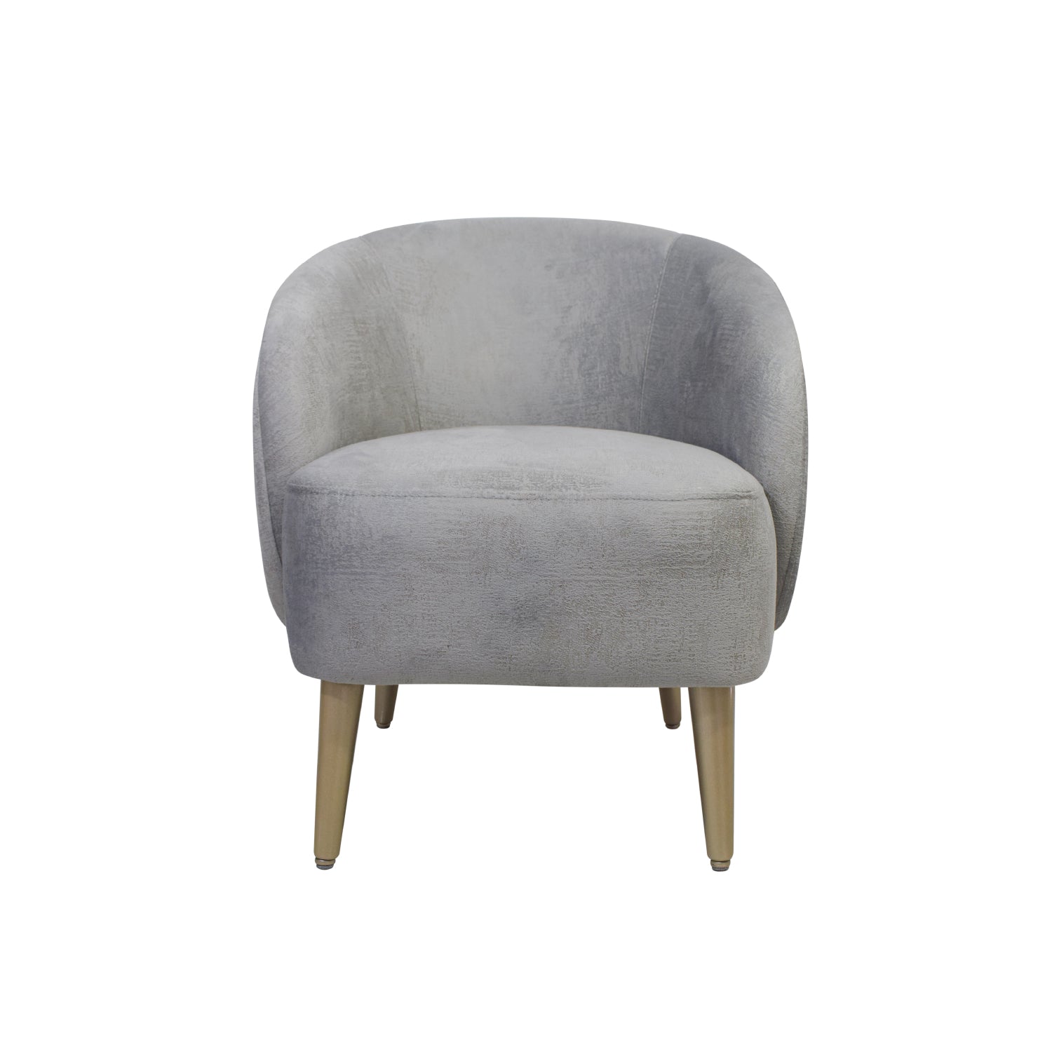 Poltrona Colin Velvet Kingston Gris, Champaña