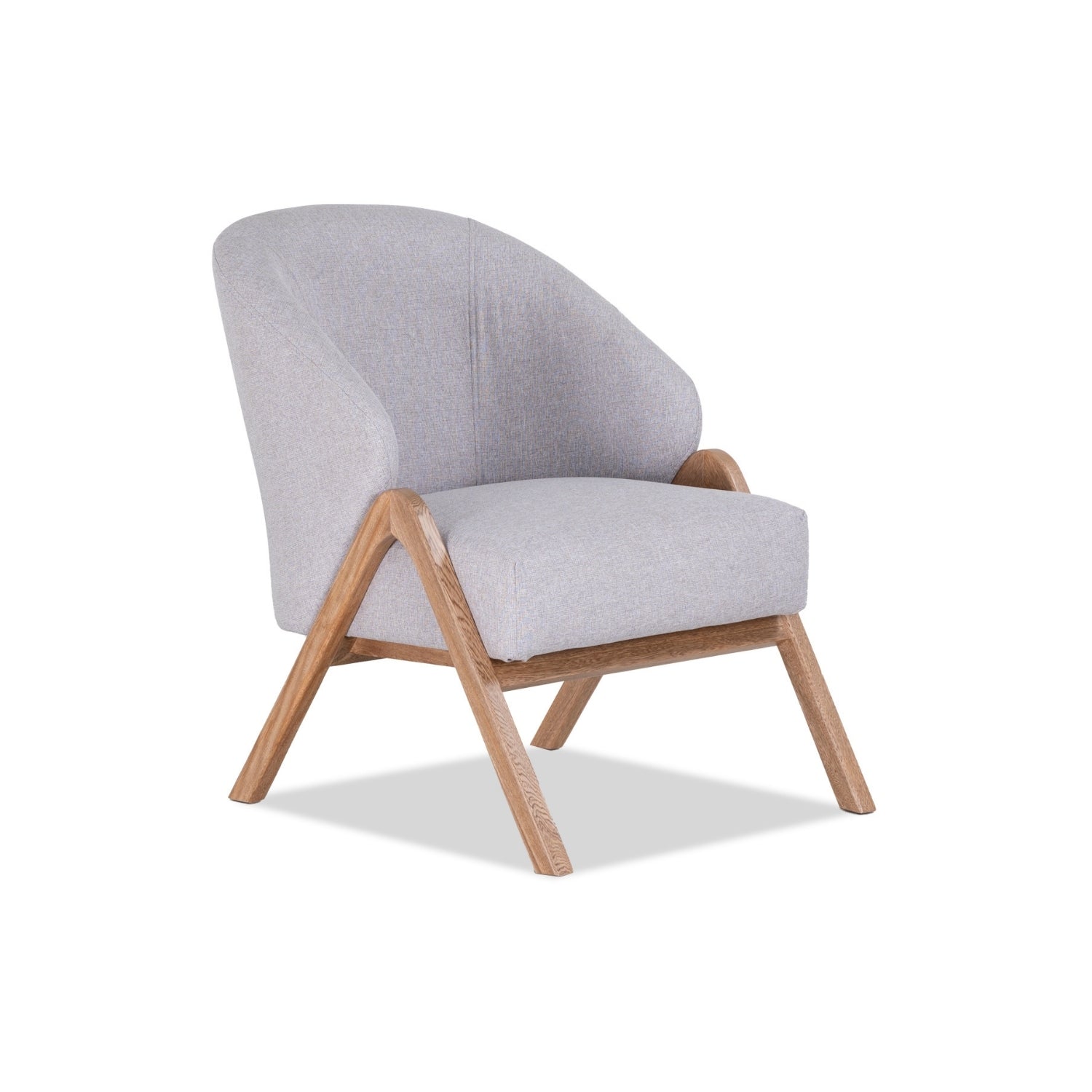 Poltrona Ryan Lino Klap Gris, Natural