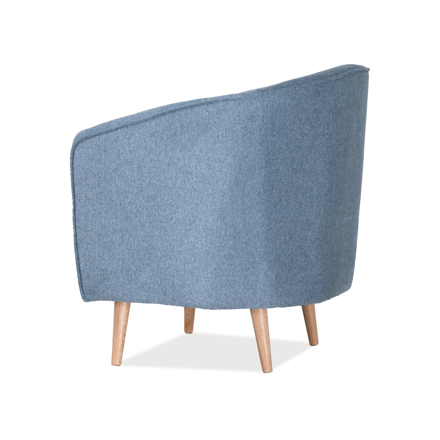 Poltrona Celeste Lino Rihana Azul, Natural