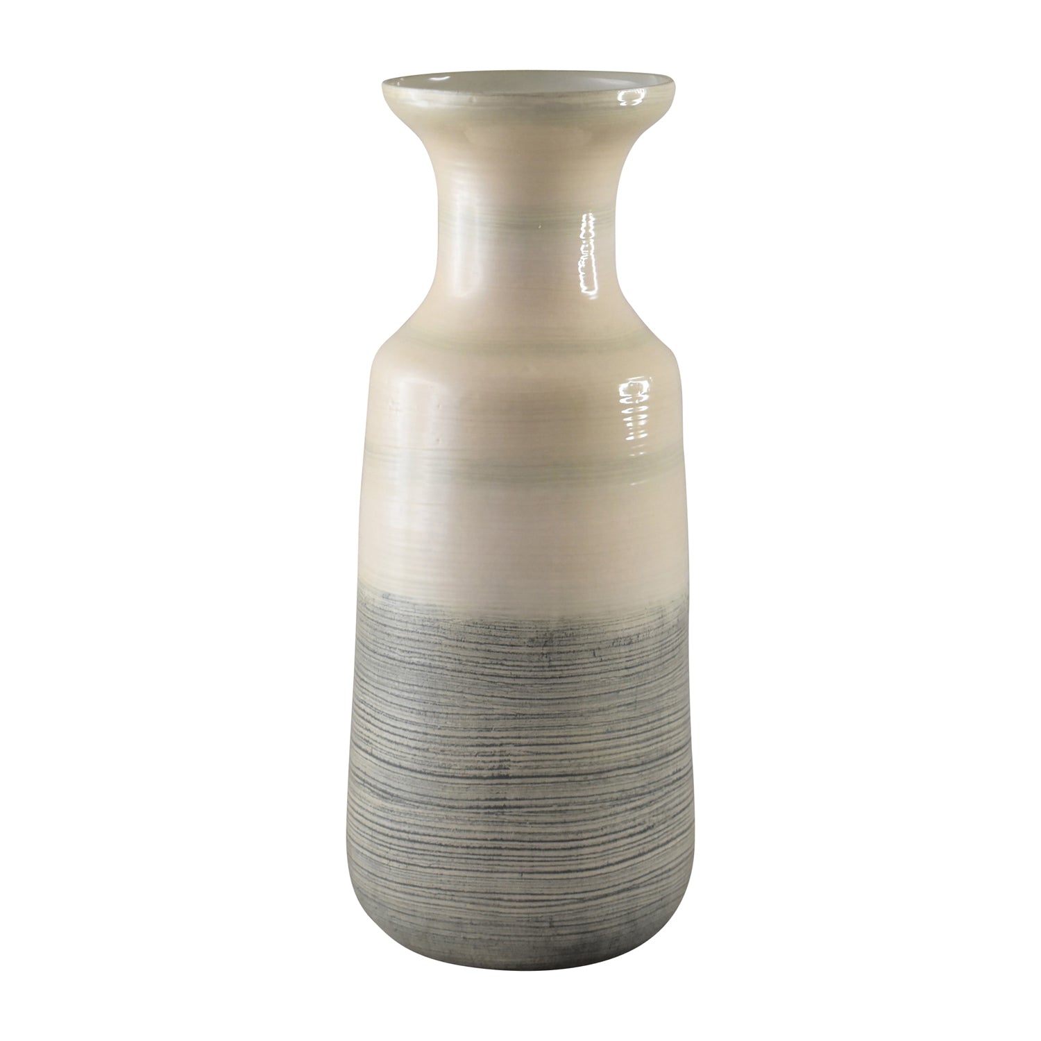 Jarron 43X18   Blanco Esmaltado