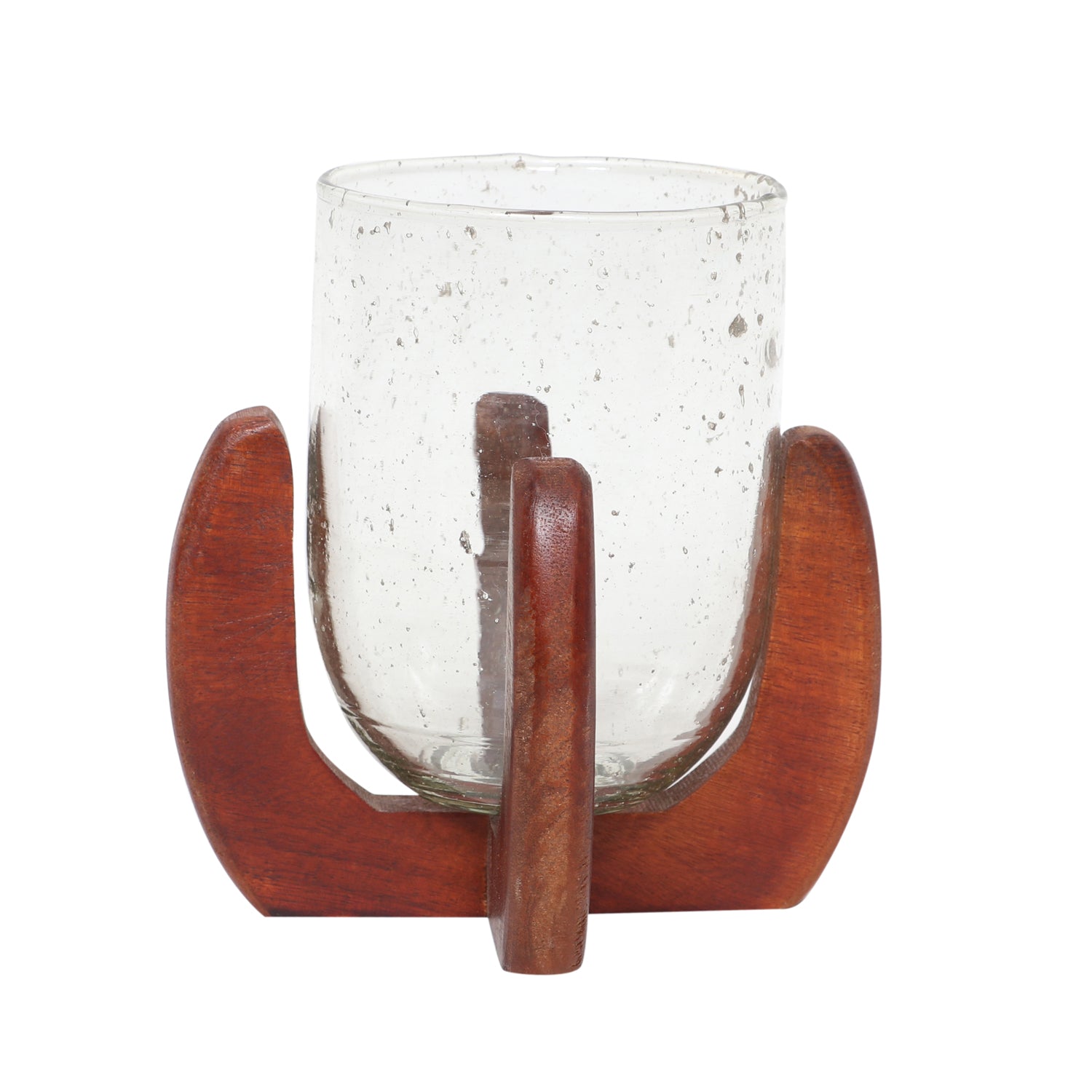 Candelabro 20X20 Cafe Natural Vidrio