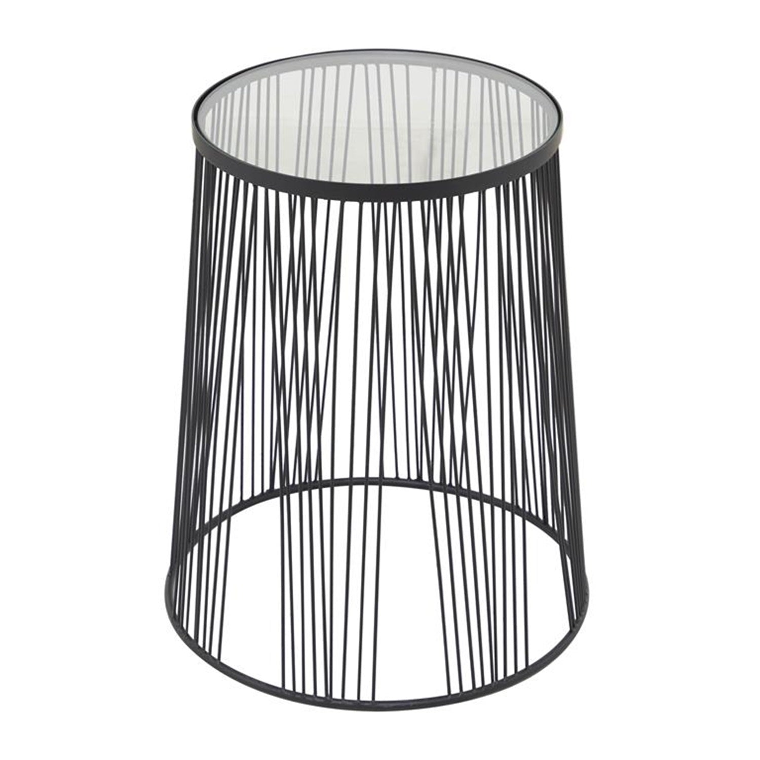 Mesa Auxiliar 45X55 Negro Oddy Metalico