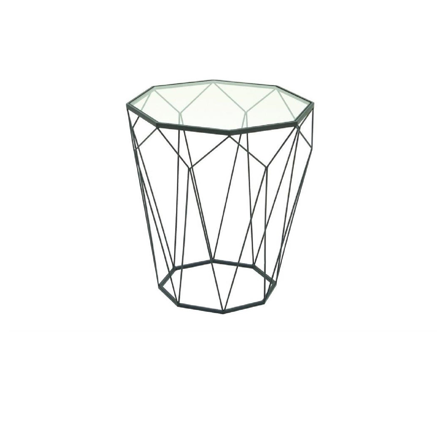 Mesa Auxiliar 50X55 Negro Metal Retro