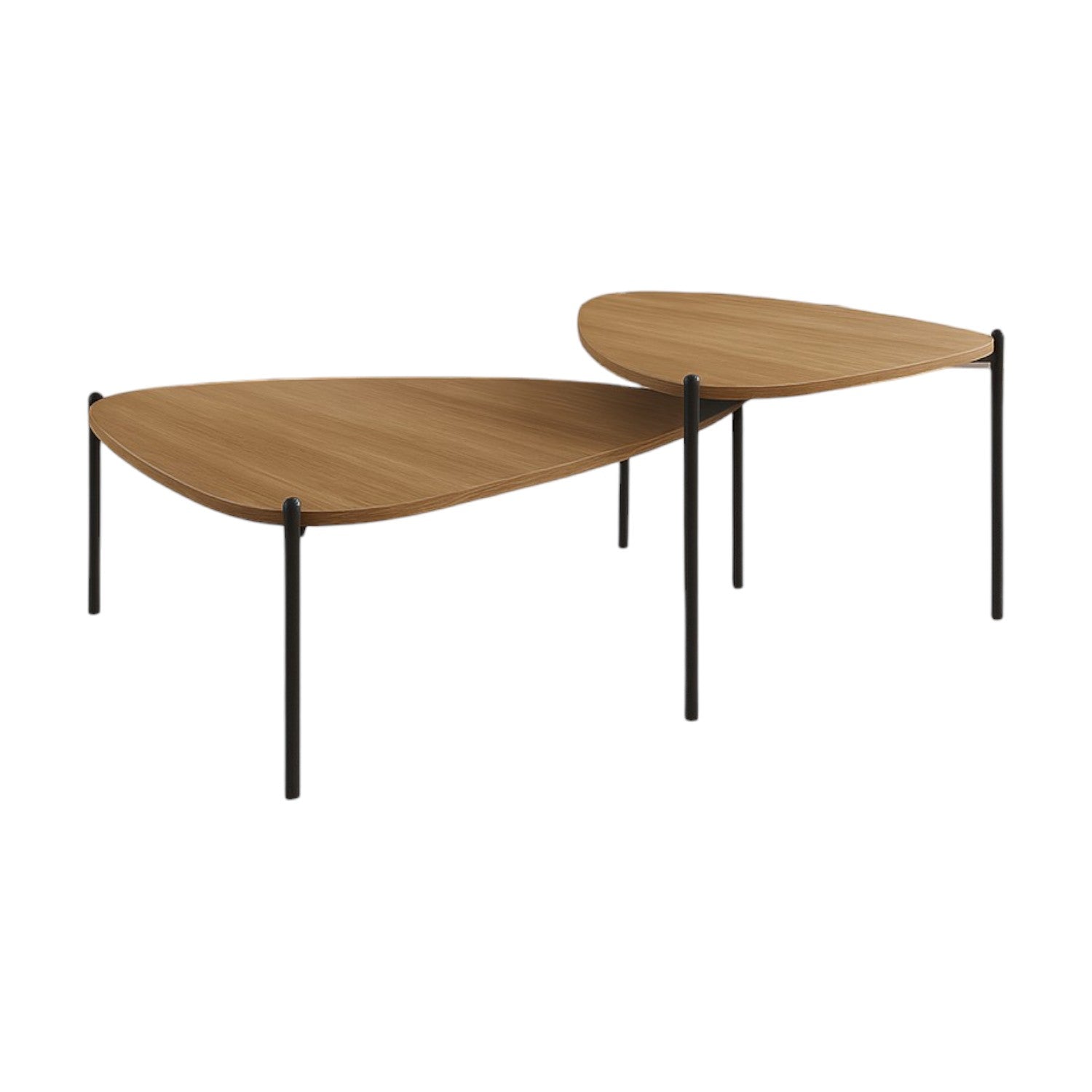 Mesa de Centro Amira 58X38X54 Natural, Negro