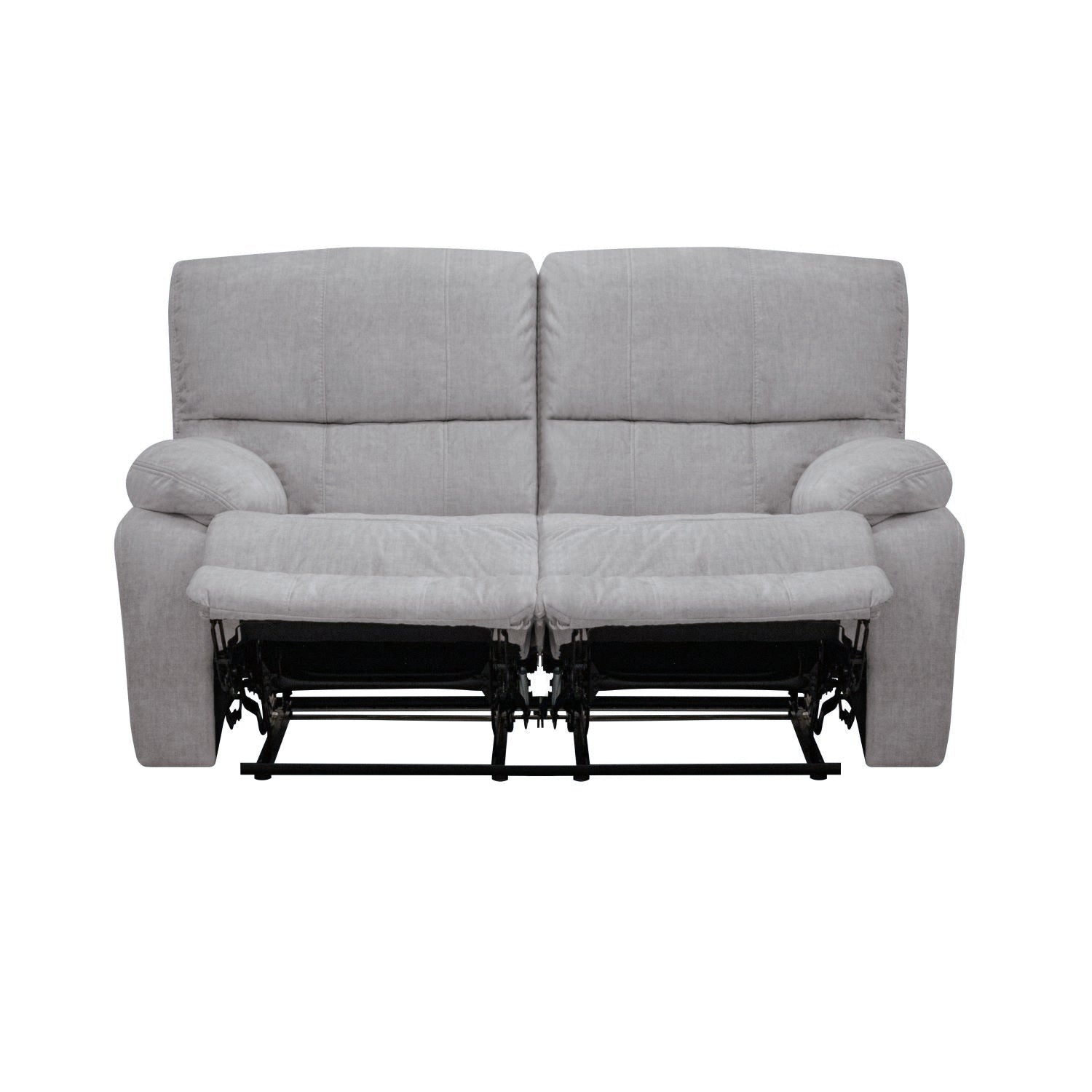 Sofá Reclinable 2 Puestos Star Velvet Atlas Gris