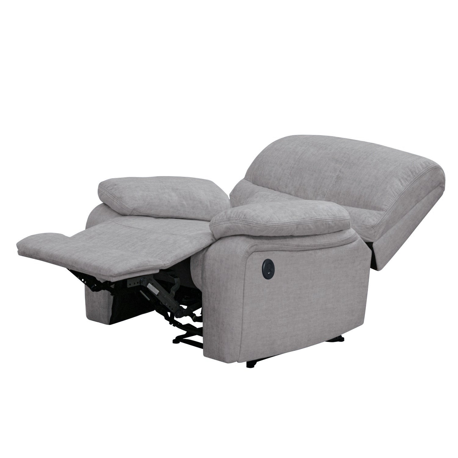 Sillón Reclinable Star Velvet Atlas Gris Eléctrica