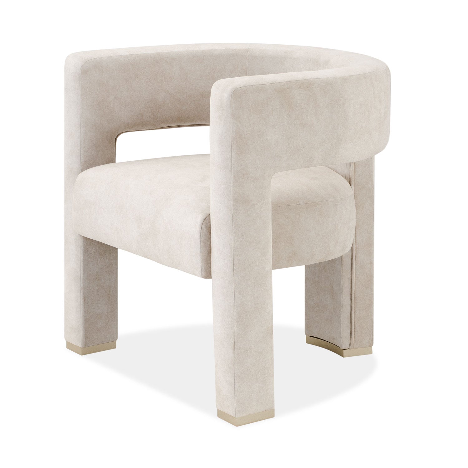 Poltrona Sevilla Velvet Zarem Ivory, Champaña