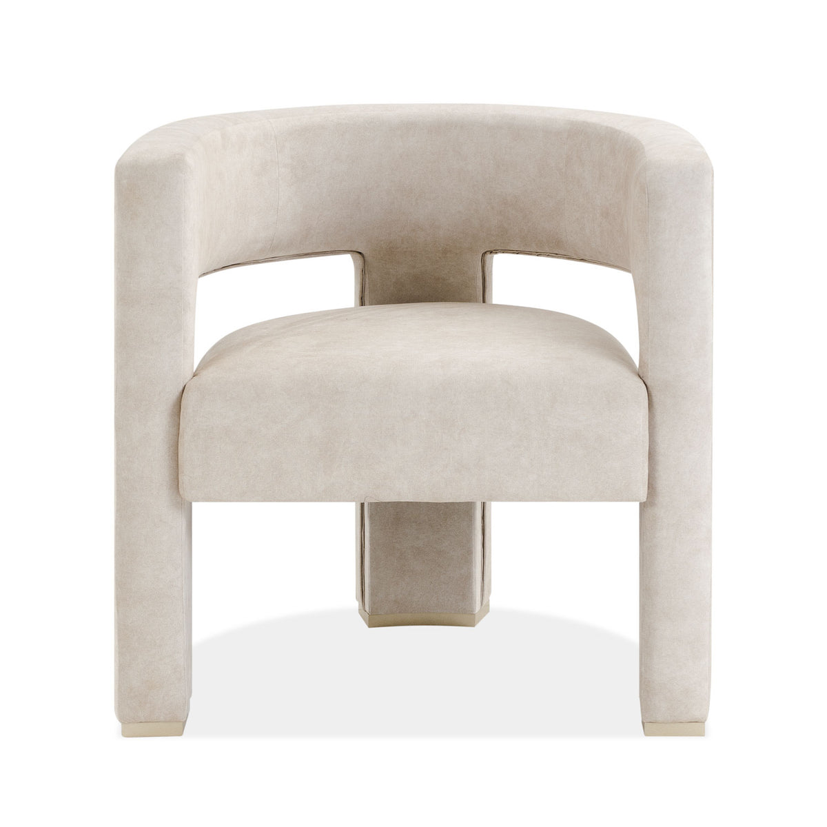 Poltrona Sevilla Velvet Zarem Ivory, Champaña