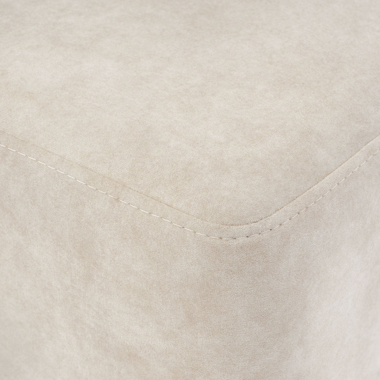 Puff Paris Velvet Ivory, Champaña