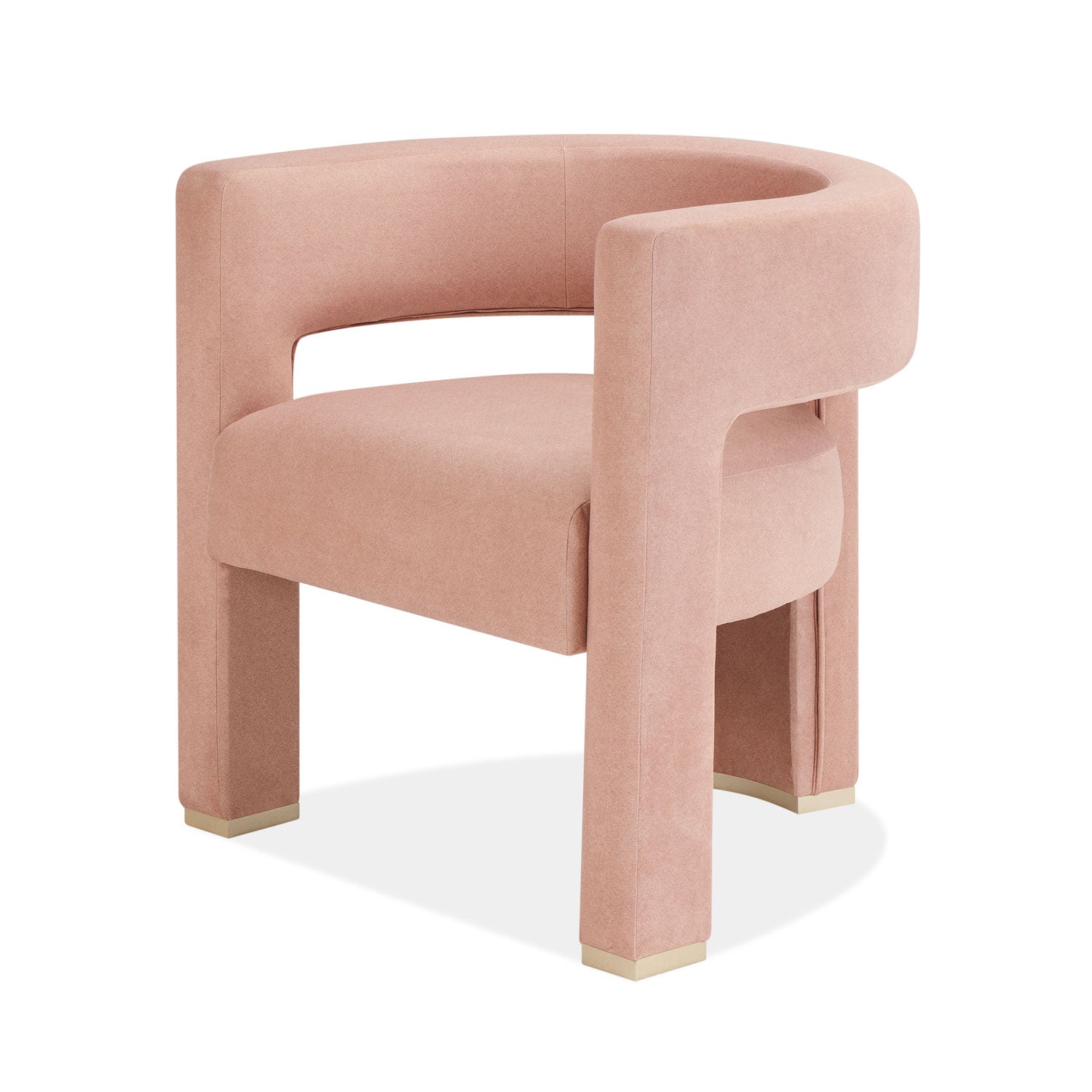 Poltrona Sevilla Velvet Galicia Rosa, Champaña