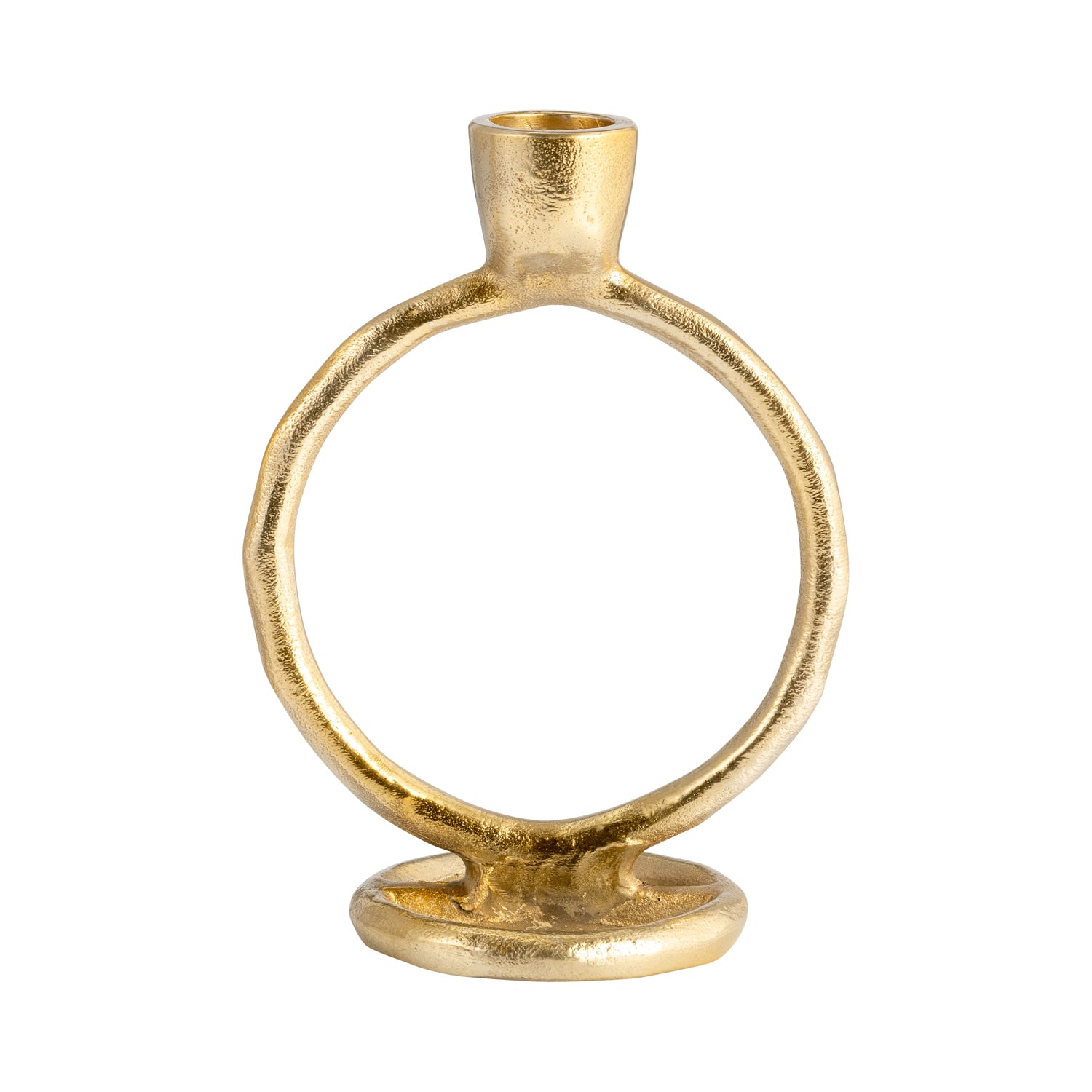 Candelabro 15X10X8 Dorado Circular