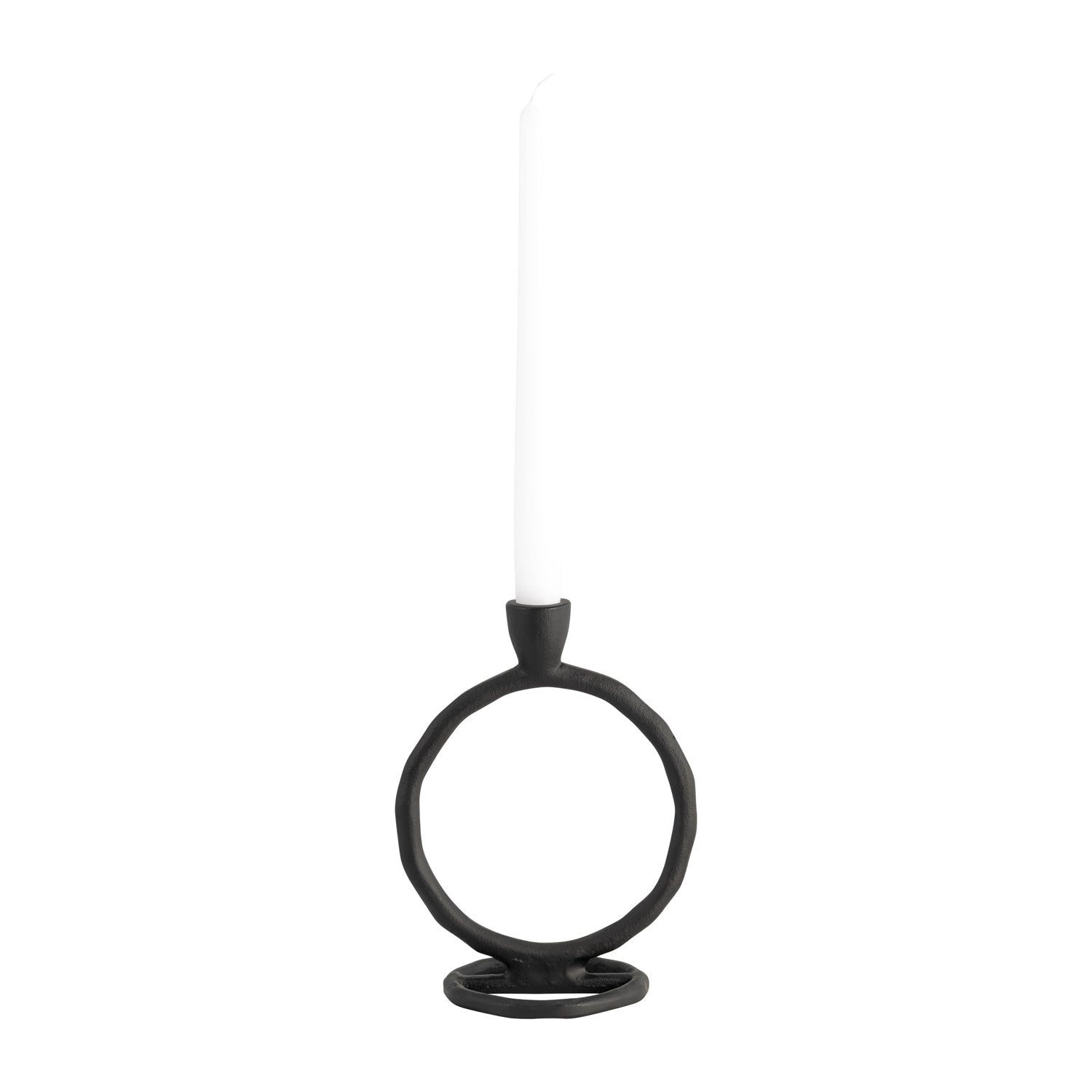 Candelabro 18X15X10 Negro Circular