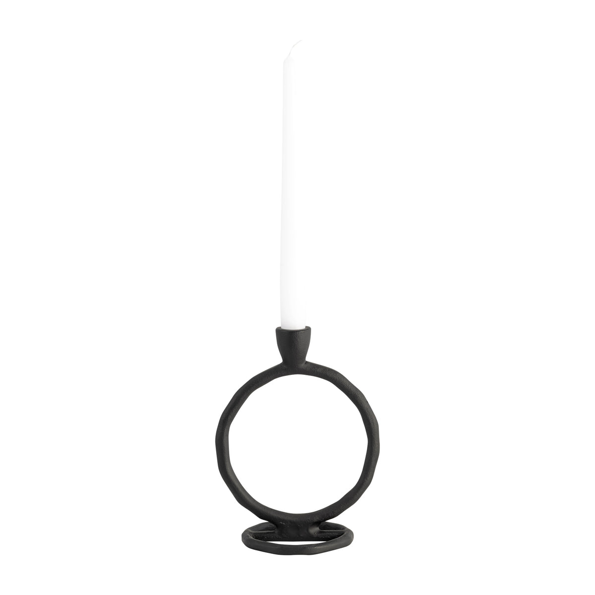 Candelabro 18X15X10 Negro Circular
