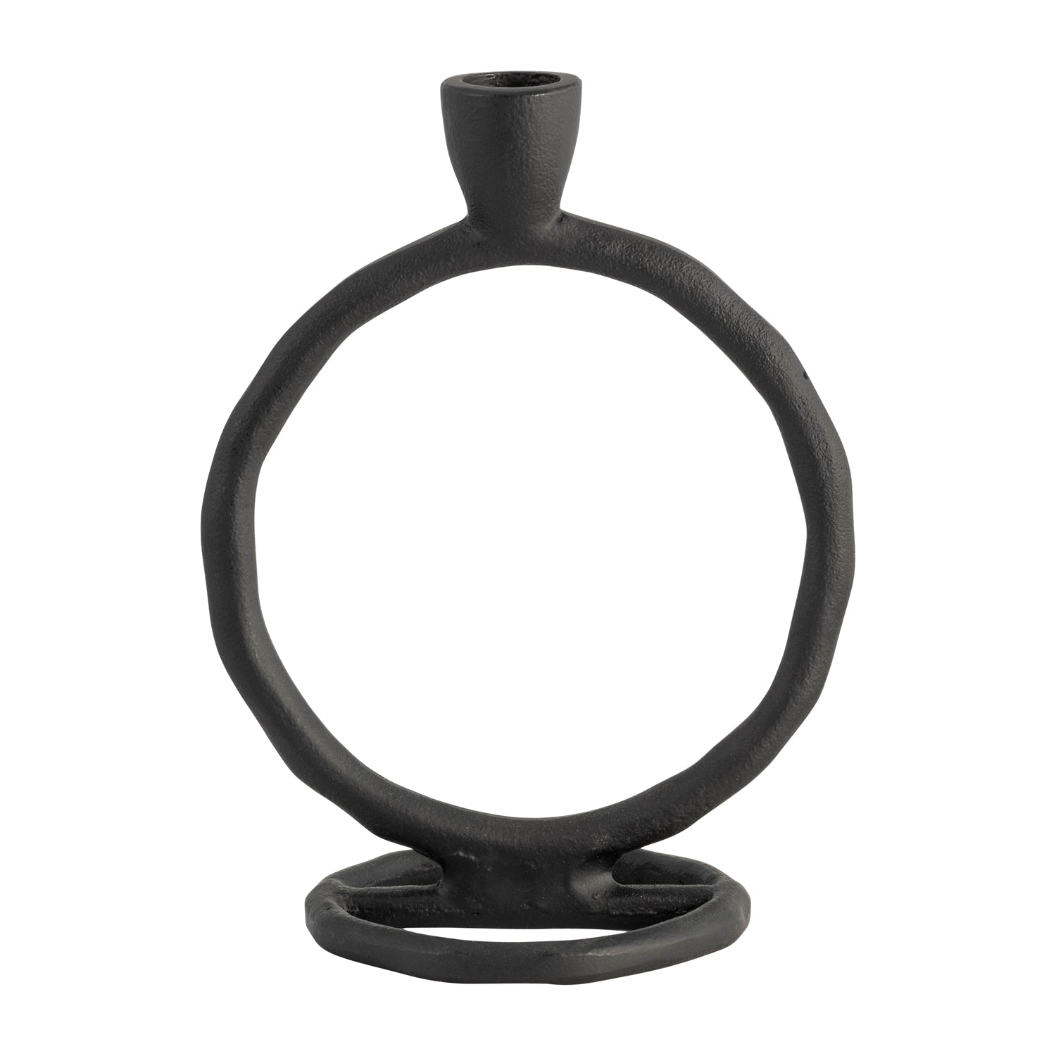 Candelabro 18X15X10 Negro Circular