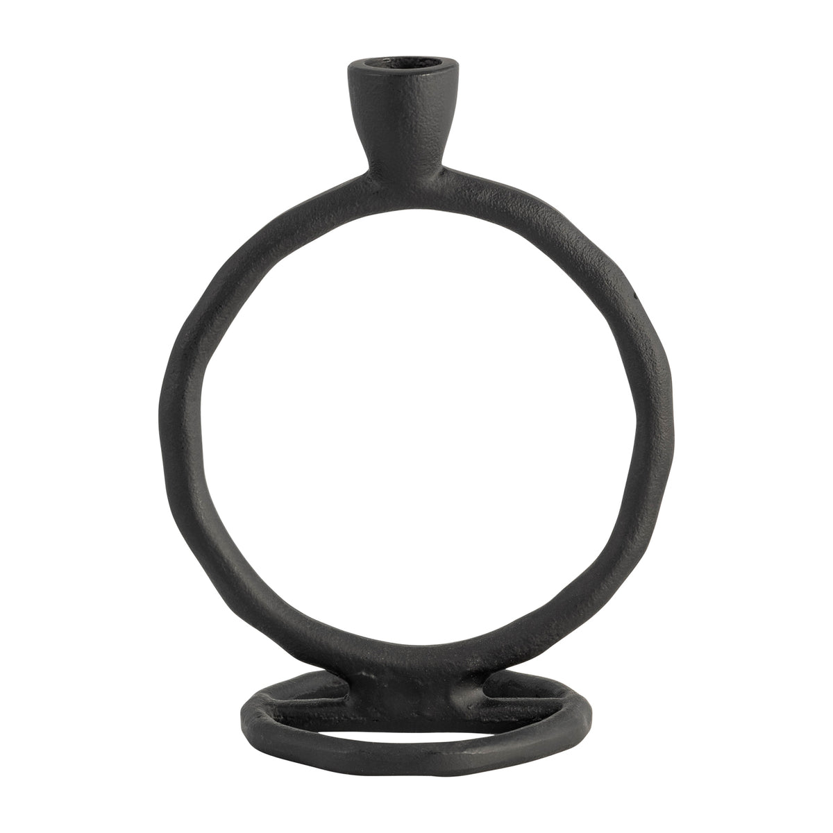 Candelabro 18X15X10 Negro Circular