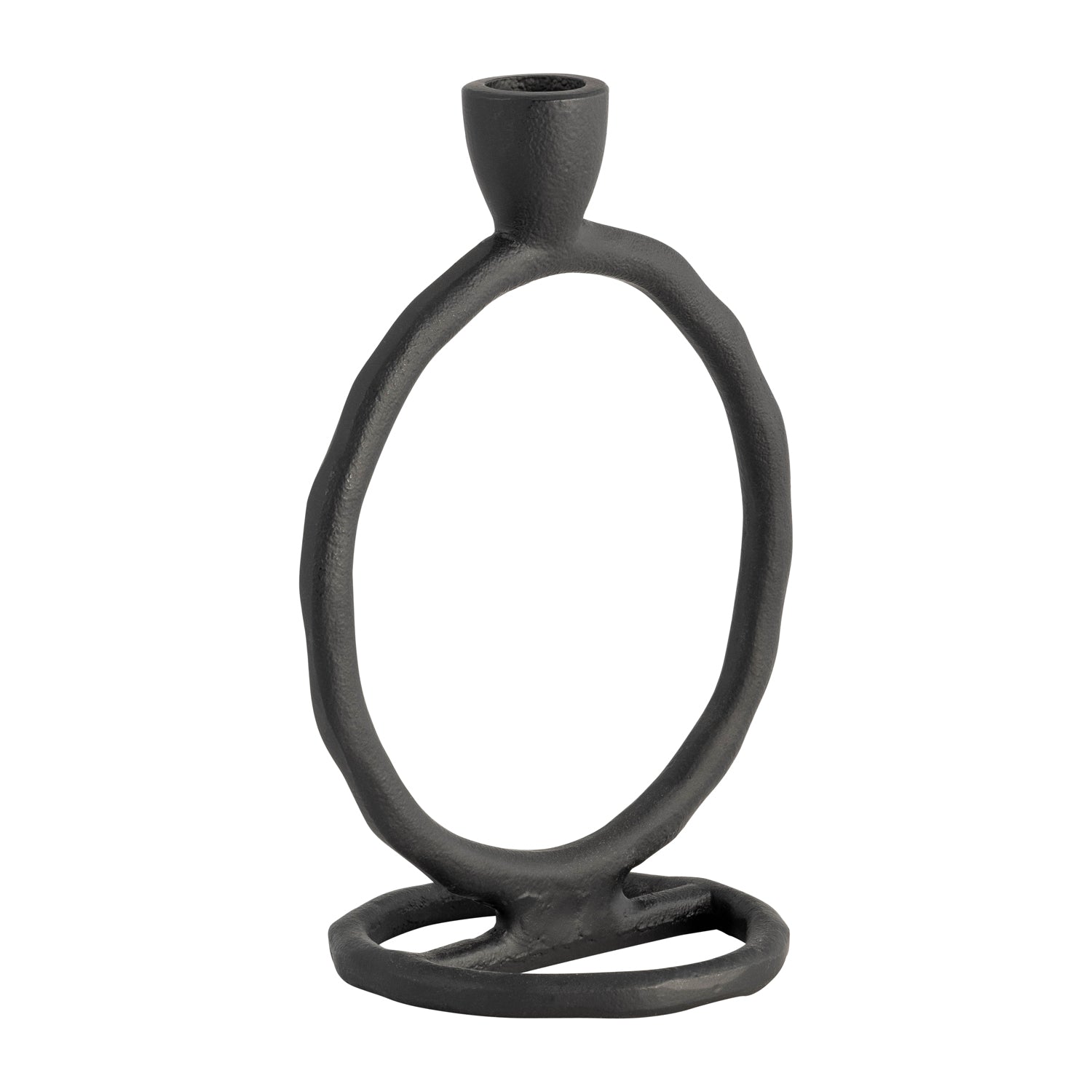 Candelabro 18X15X10 Negro Circular