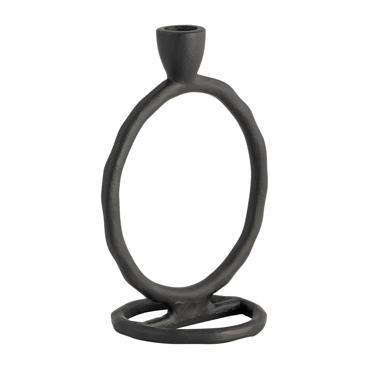 Candelabro 18X15X10 Negro Circular