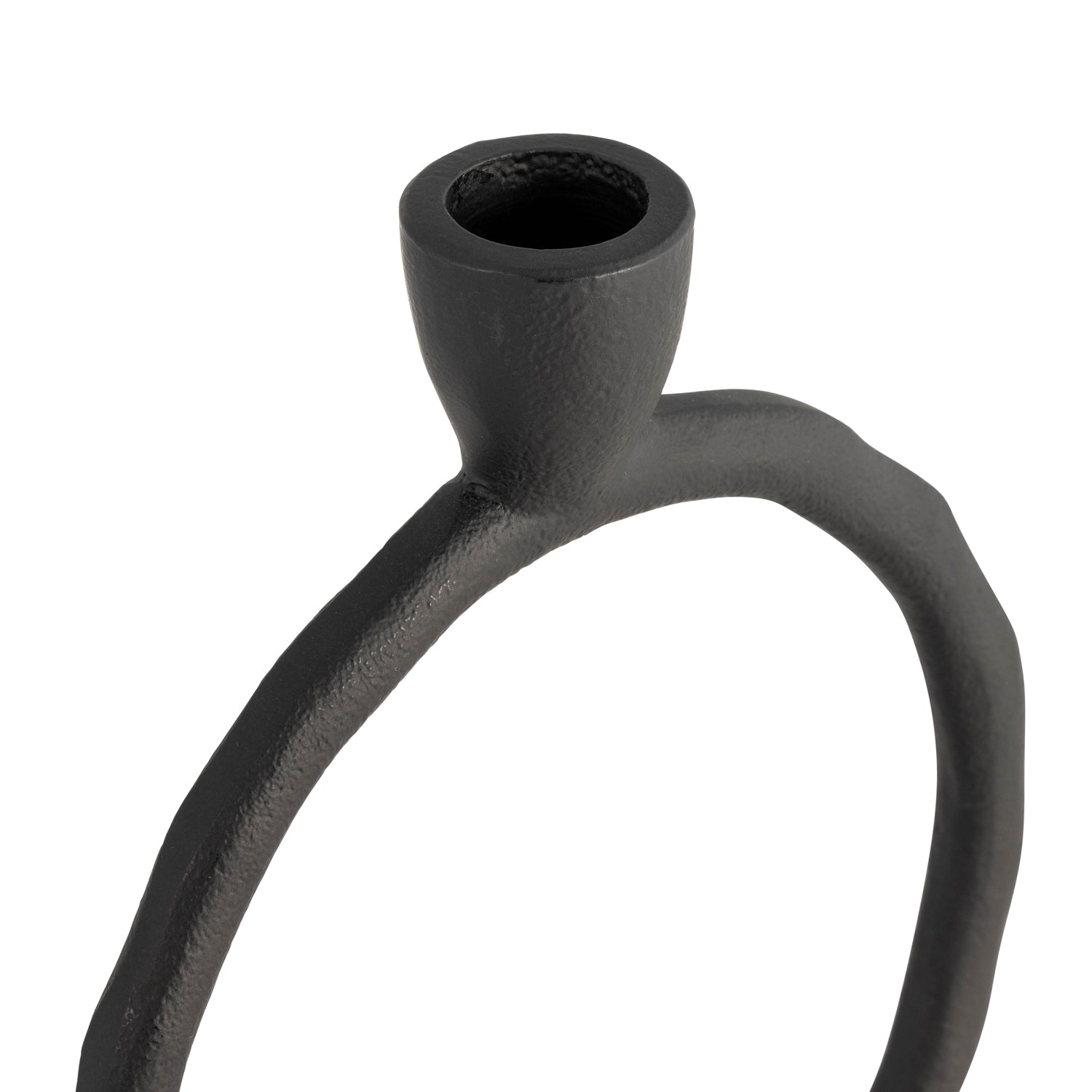Candelabro 18X15X10 Negro Circular