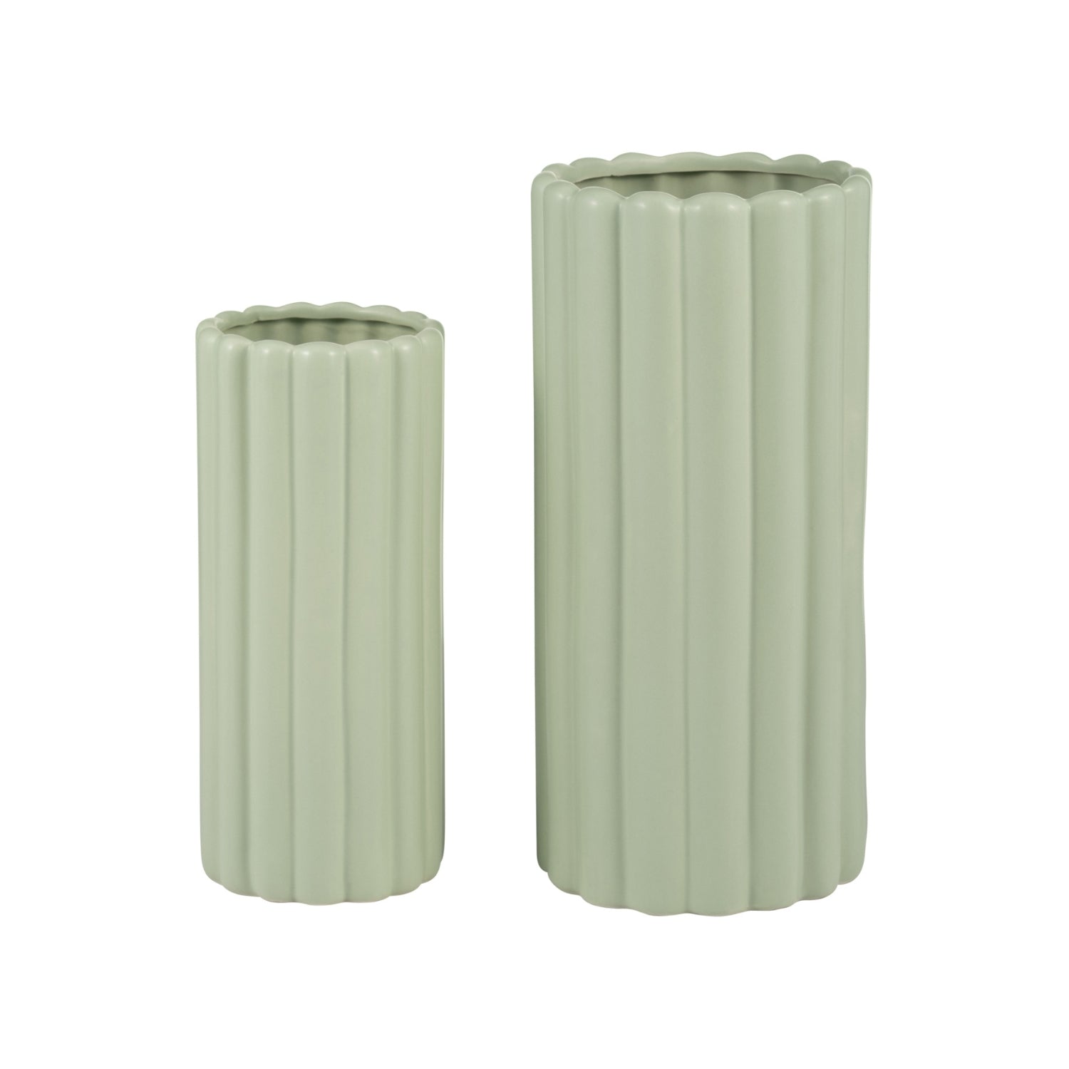 Jarron 35X17X17 Verde Setx2