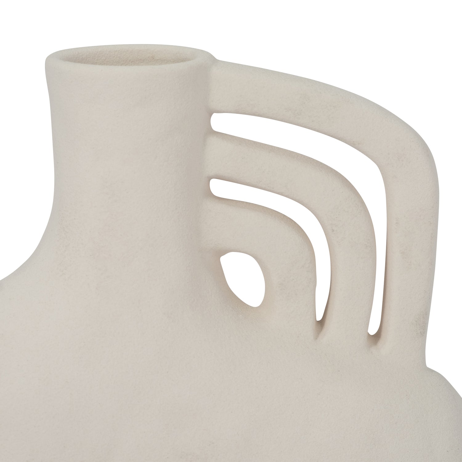 Jarron 20X20X10 Blanco Rugoso