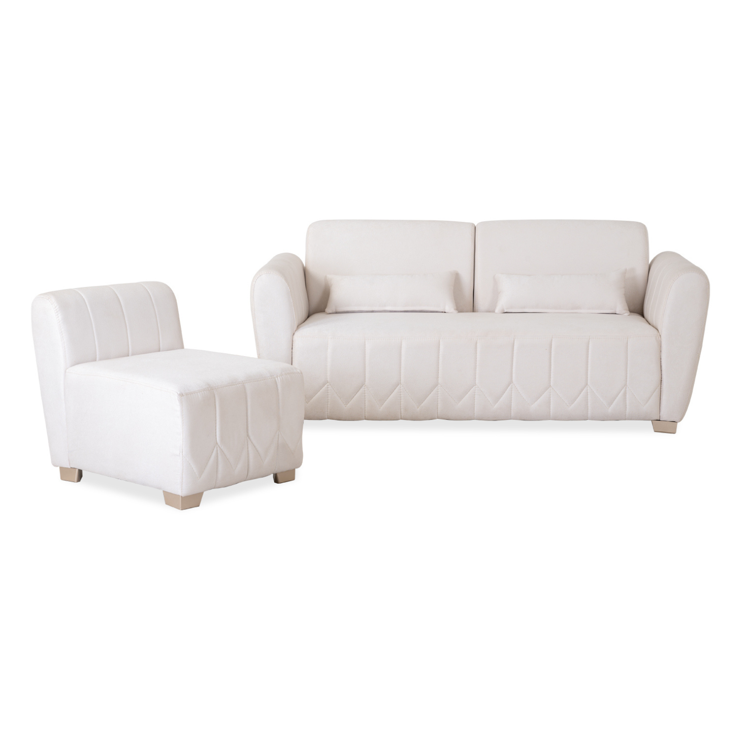 Poltrona Noah Lino Cadiz Crudo, Champaña