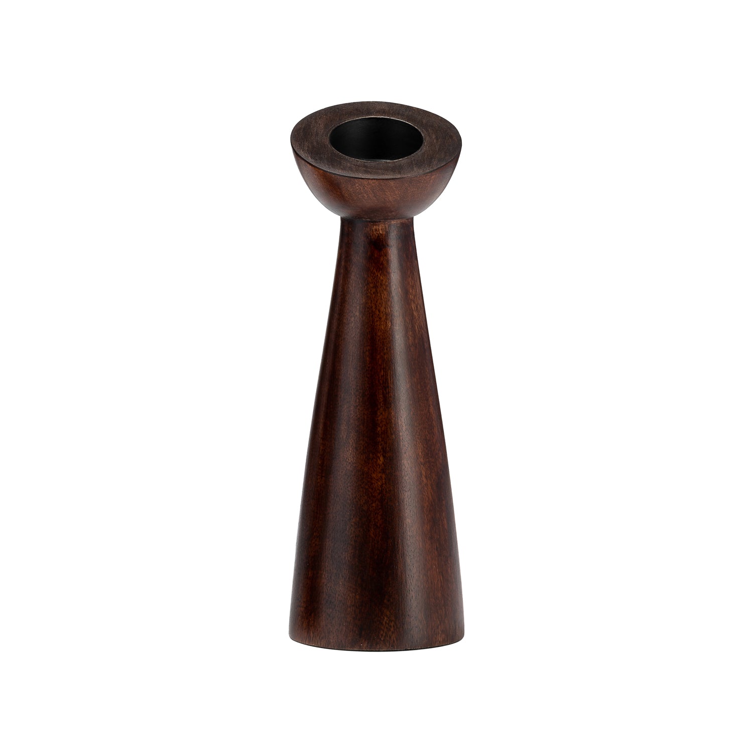 Candelabro 23X8X8  Cafe Madera