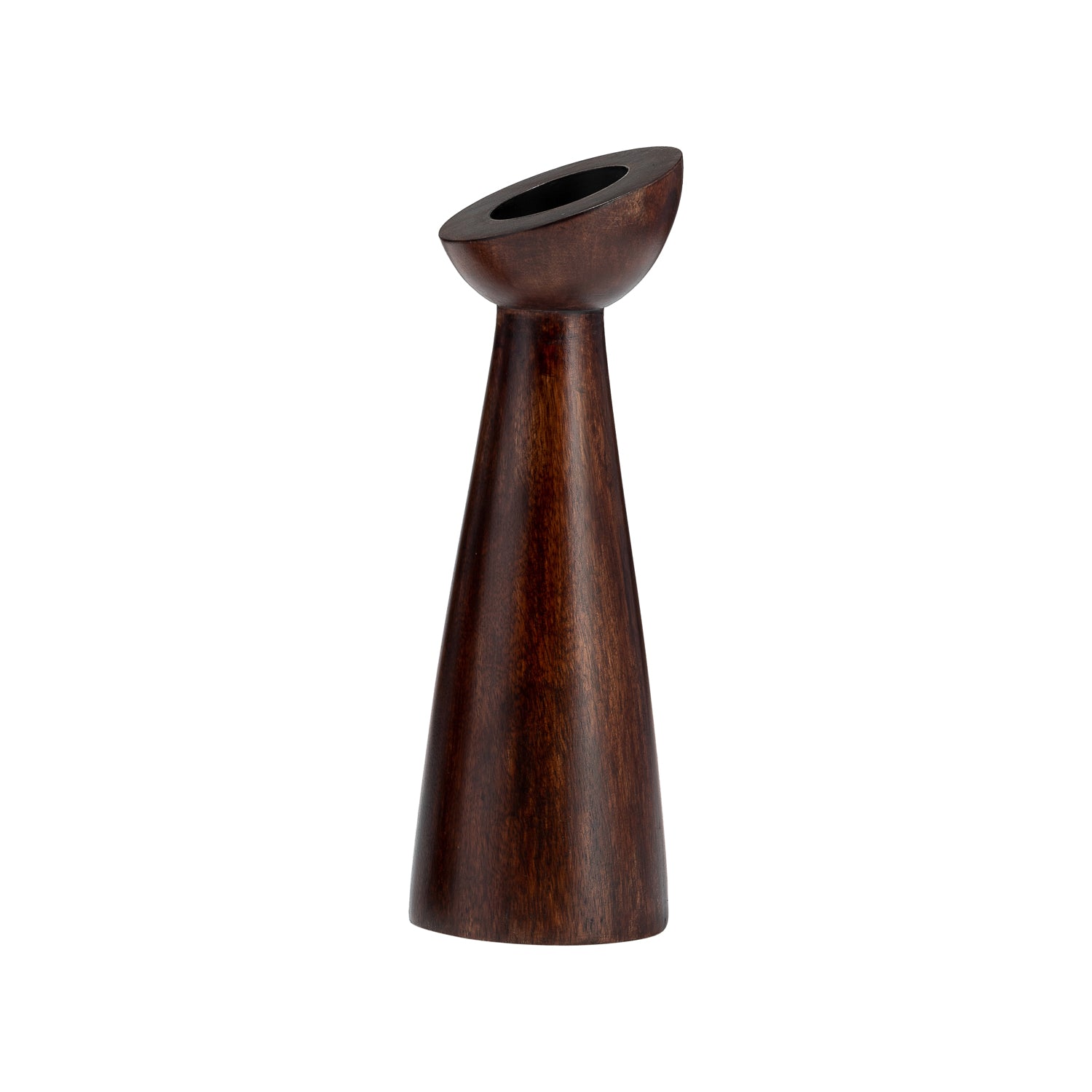 Candelabro 23X8X8  Cafe Madera
