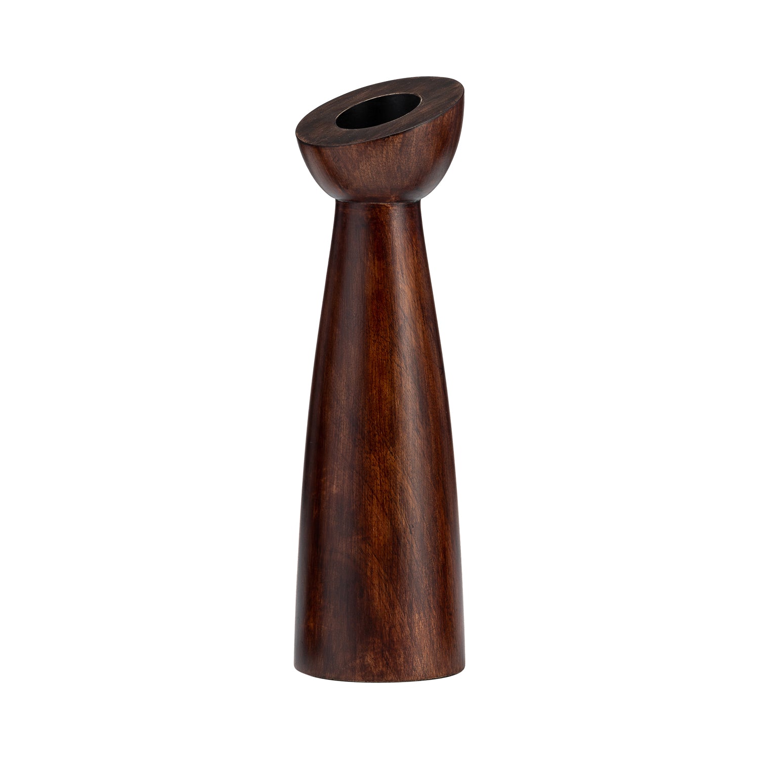 Candelabro 28X8X8  Cafe Madera