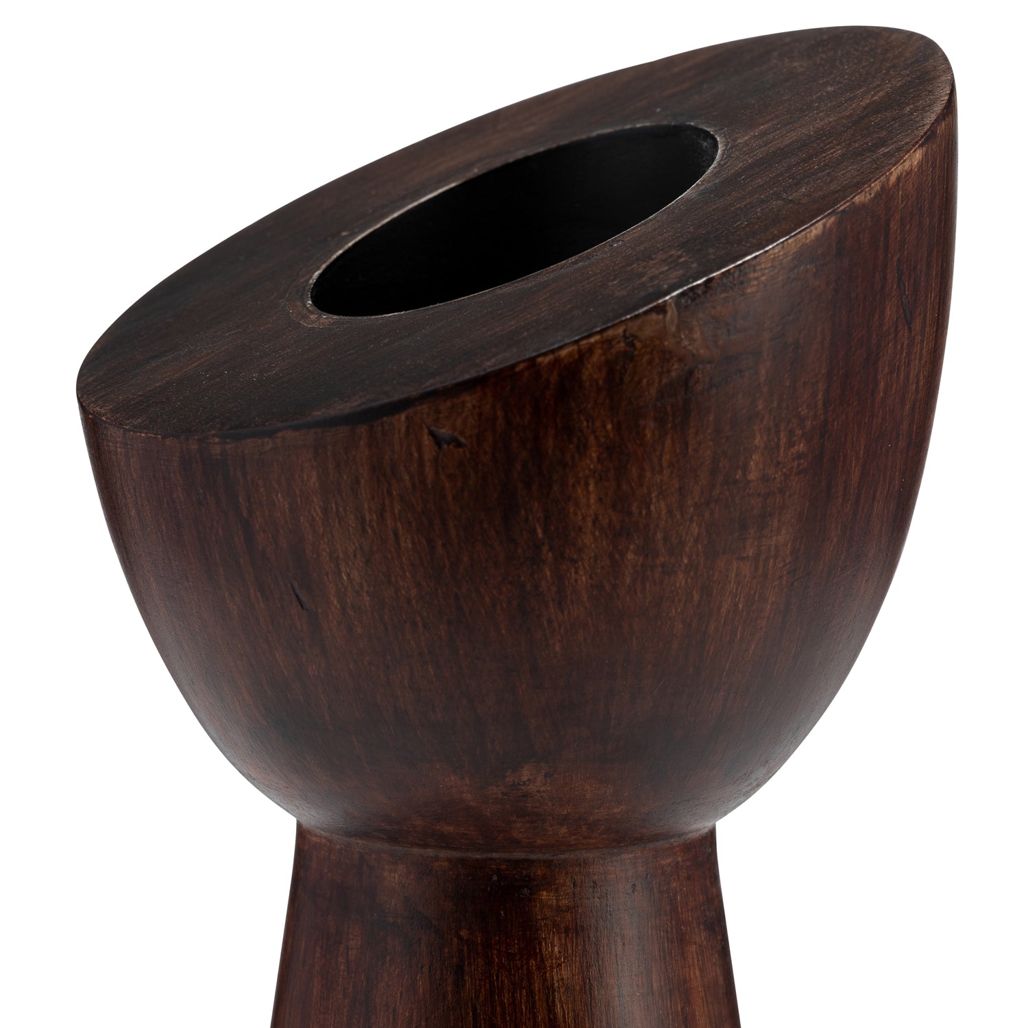 Candelabro 28X8X8  Cafe Madera