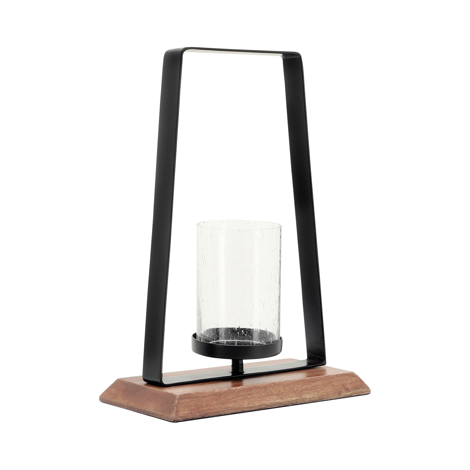 Candelabro 36X25X13  Negro Metalico Natural